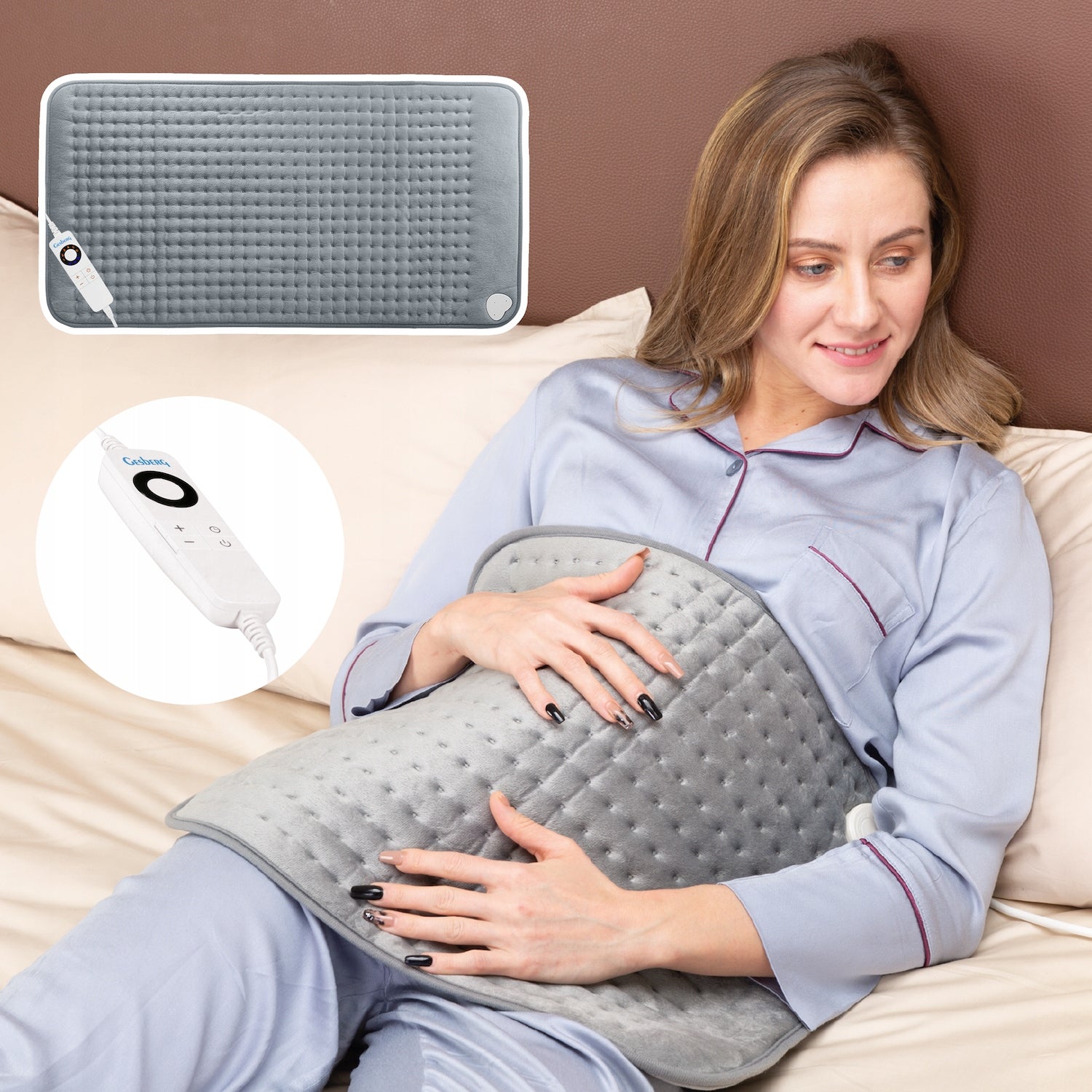 ELECTRIC HEATING PILLOW LARGE GESBERG 85x45cm 100W Manufacturer code 5906251673008