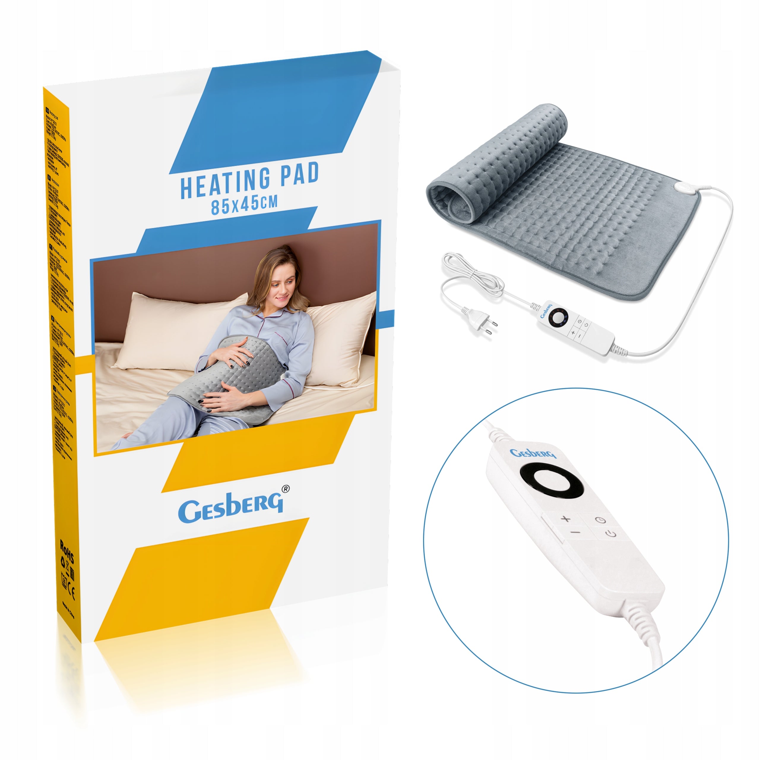 ELECTRIC HEATING PILLOW LARGE GESBERG 85x45cm 100W