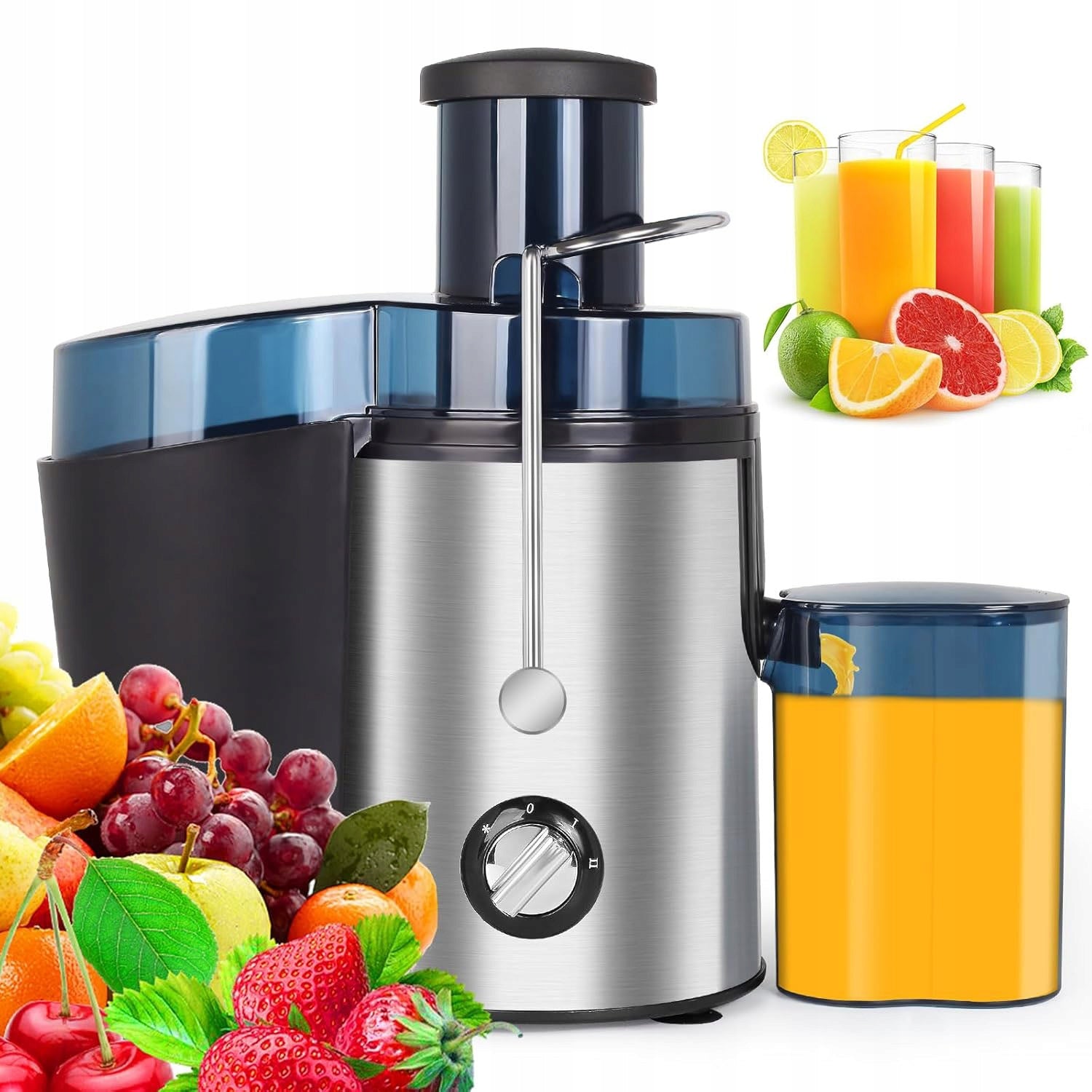 ELECTRIC HIGH SPEED JUICER FOR FRUIT AND VEGETABLES 1000W