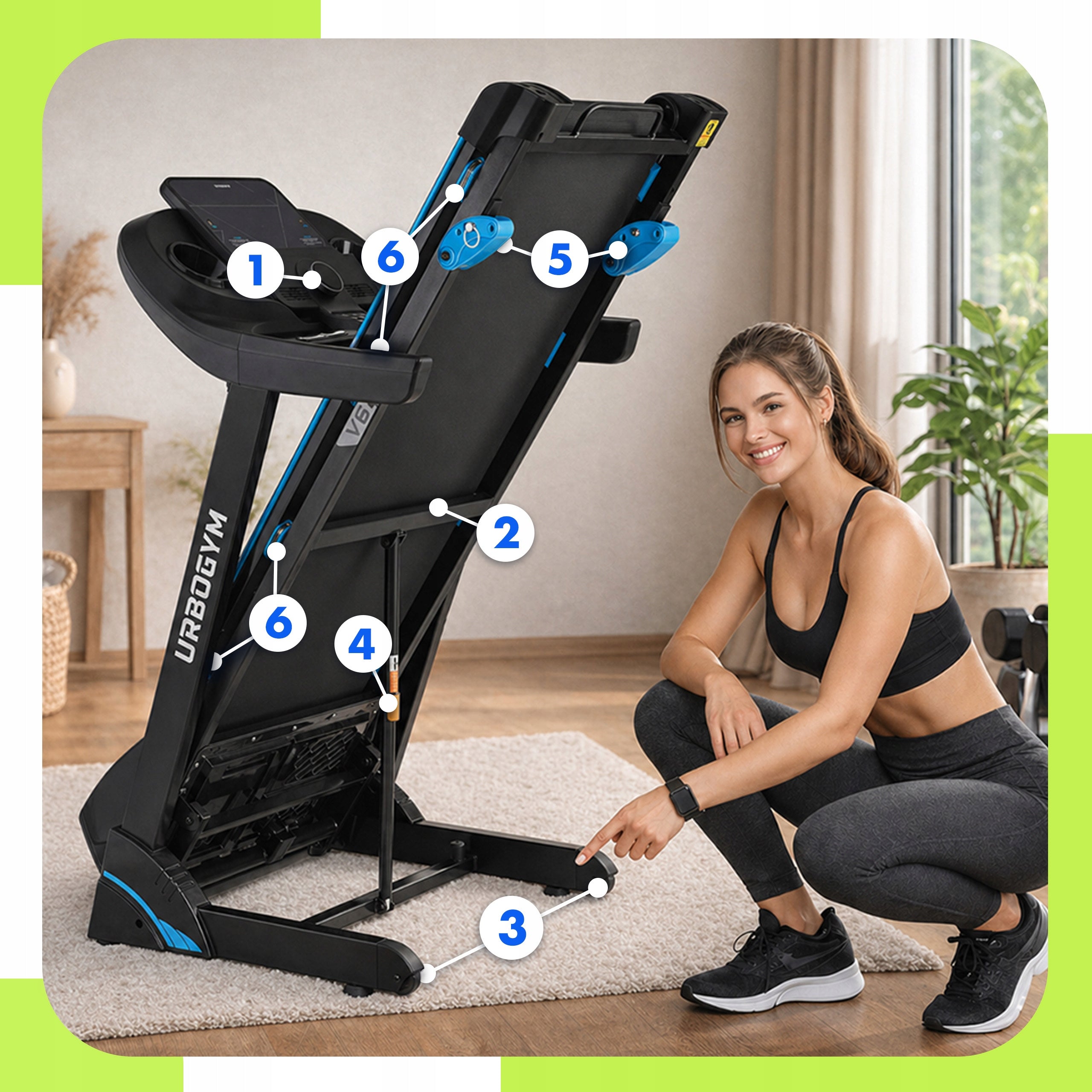 ELECTRIC HOME TREADMILL V680 SUBSCRIPTION, INCLINE ADJUSTMENT, FOLDABLE Manufacturer code 4914