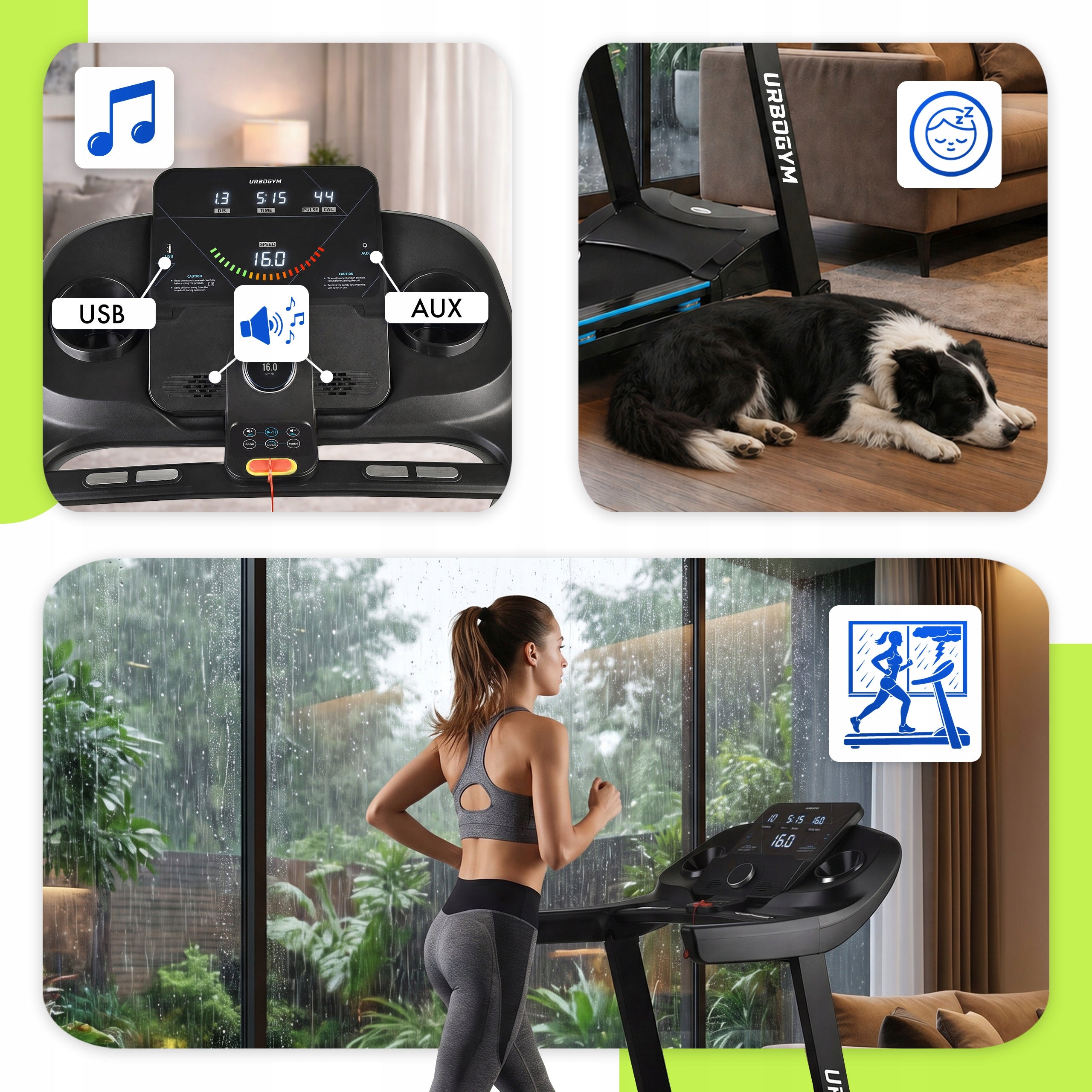 ELECTRIC HOME TREADMILL V680 SUBSCRIPTION, INCLINE ADJUSTMENT, FOLDABLE Packaging status original