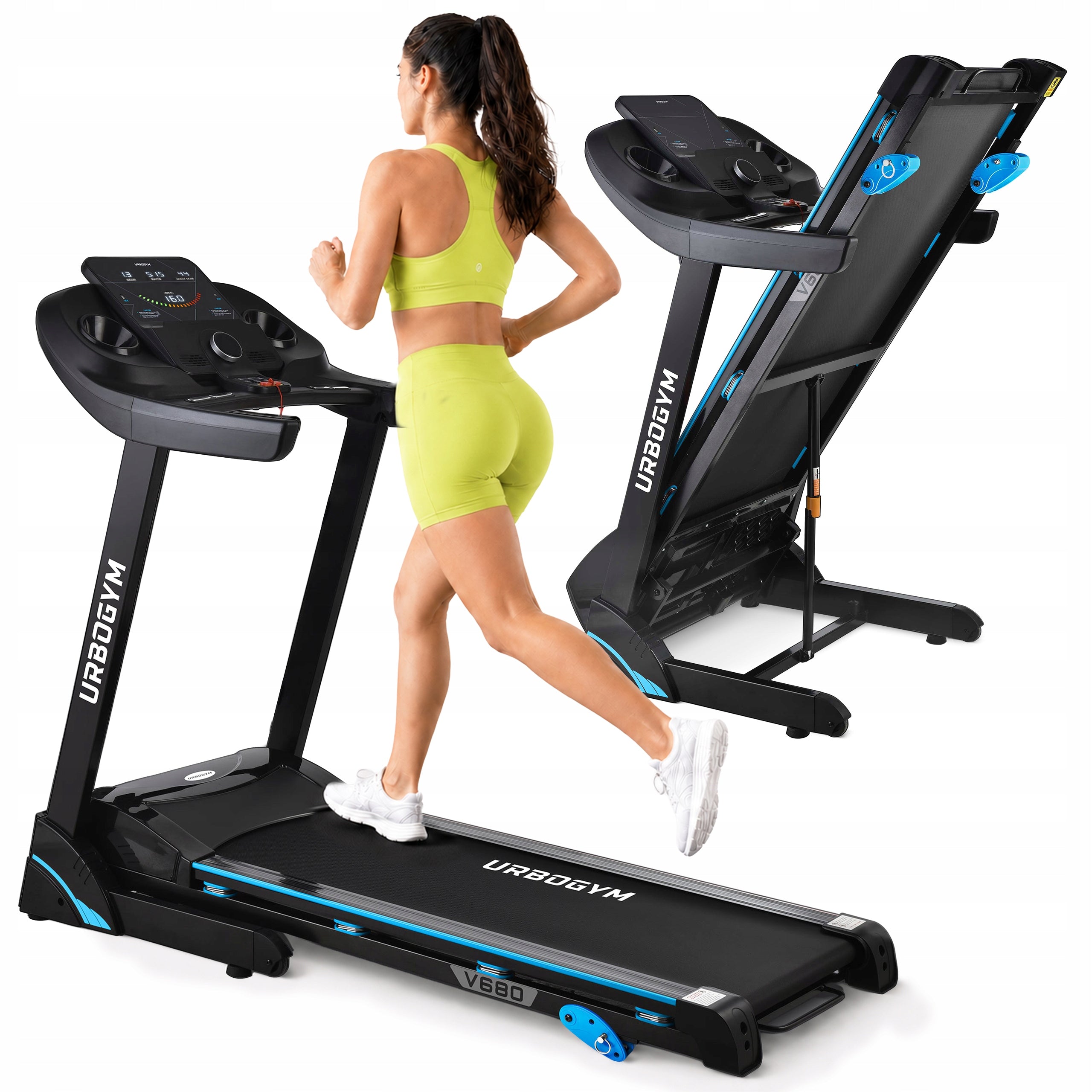 ELECTRIC HOME TREADMILL V680 SUBSCRIPTION, INCLINE ADJUSTMENT, FOLDABLE