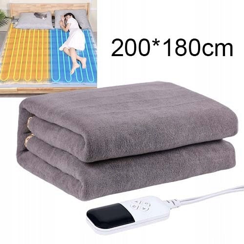 ELECTRIC Heating BLANKET large 200x180cm LED heated TWO HEATING ZONES