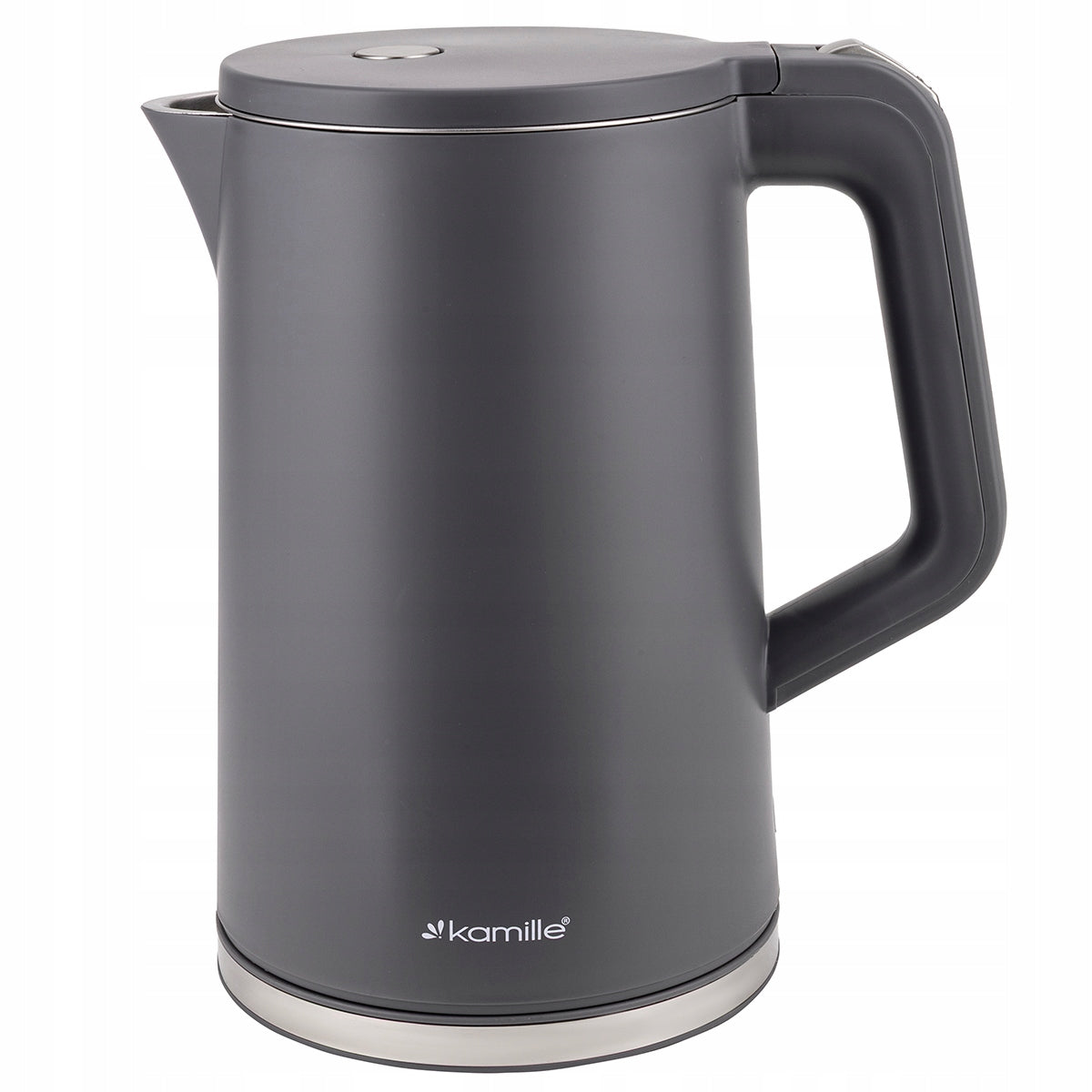 ELECTRIC KETTLE 1,7 L GREY MESH FILTER ROTATING BASE KAMILLE Brand Kamille