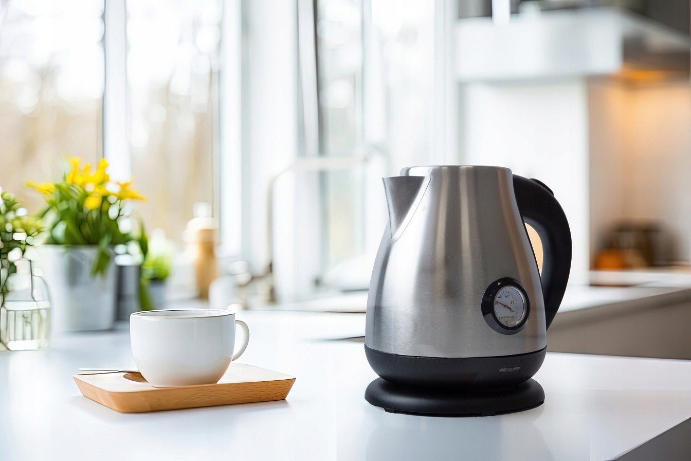 ELECTRIC KETTLE 1,7L 2000W STEEL THERMOMETER BASE 360° FILTER Capacity 1.7 l