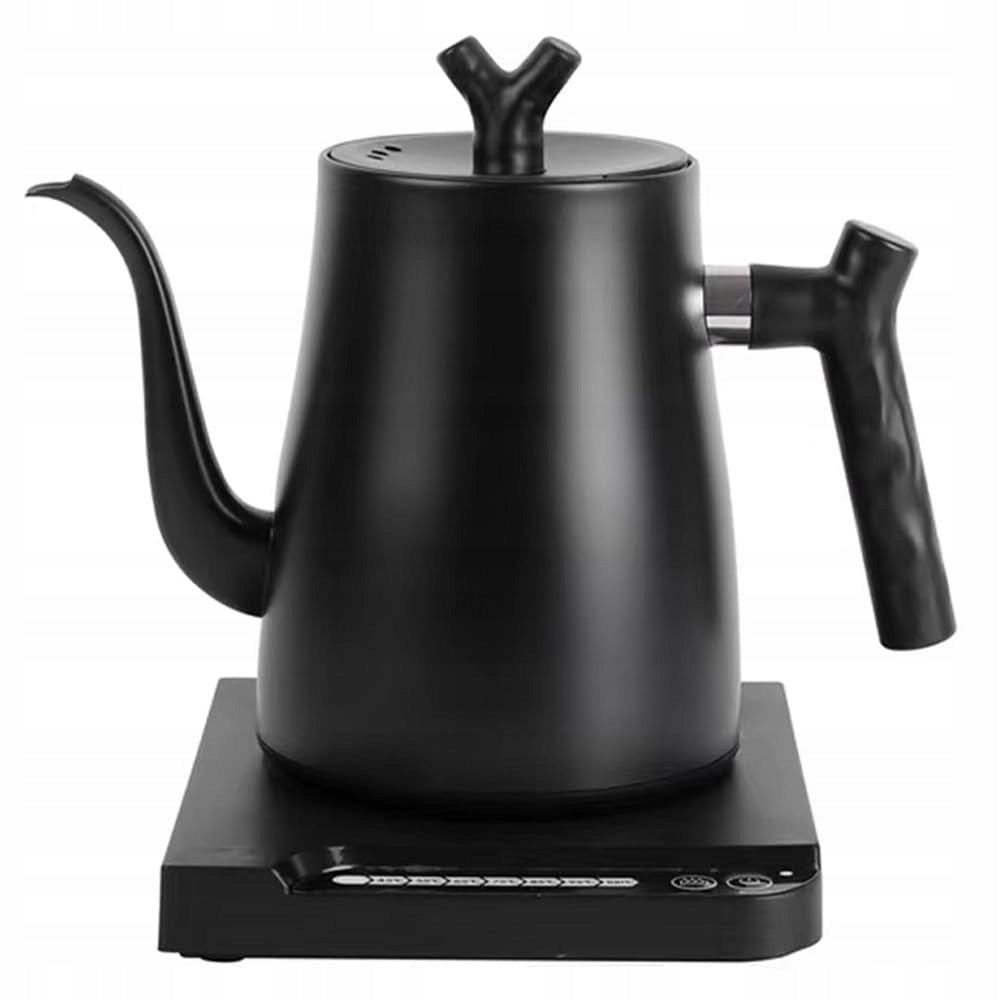 ELECTRIC KETTLE 1L 1000W BLACK 7 TEMPERATURE CONTROL GOOSENECK Packaging status original