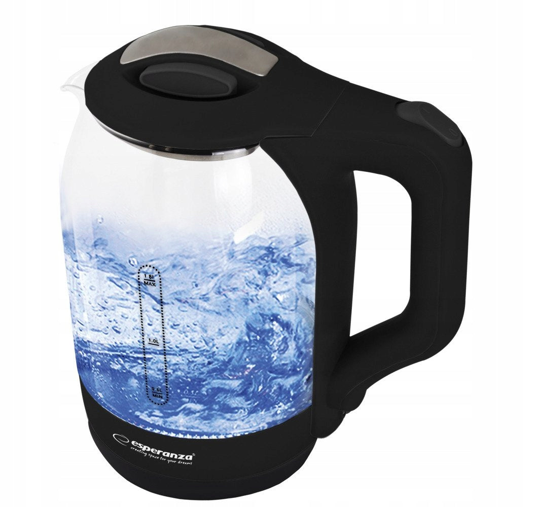 ELECTRIC KETTLE GLASS WIRELESS LED BACKLIGHT 1,7L 1500W Capacity 1.7 l