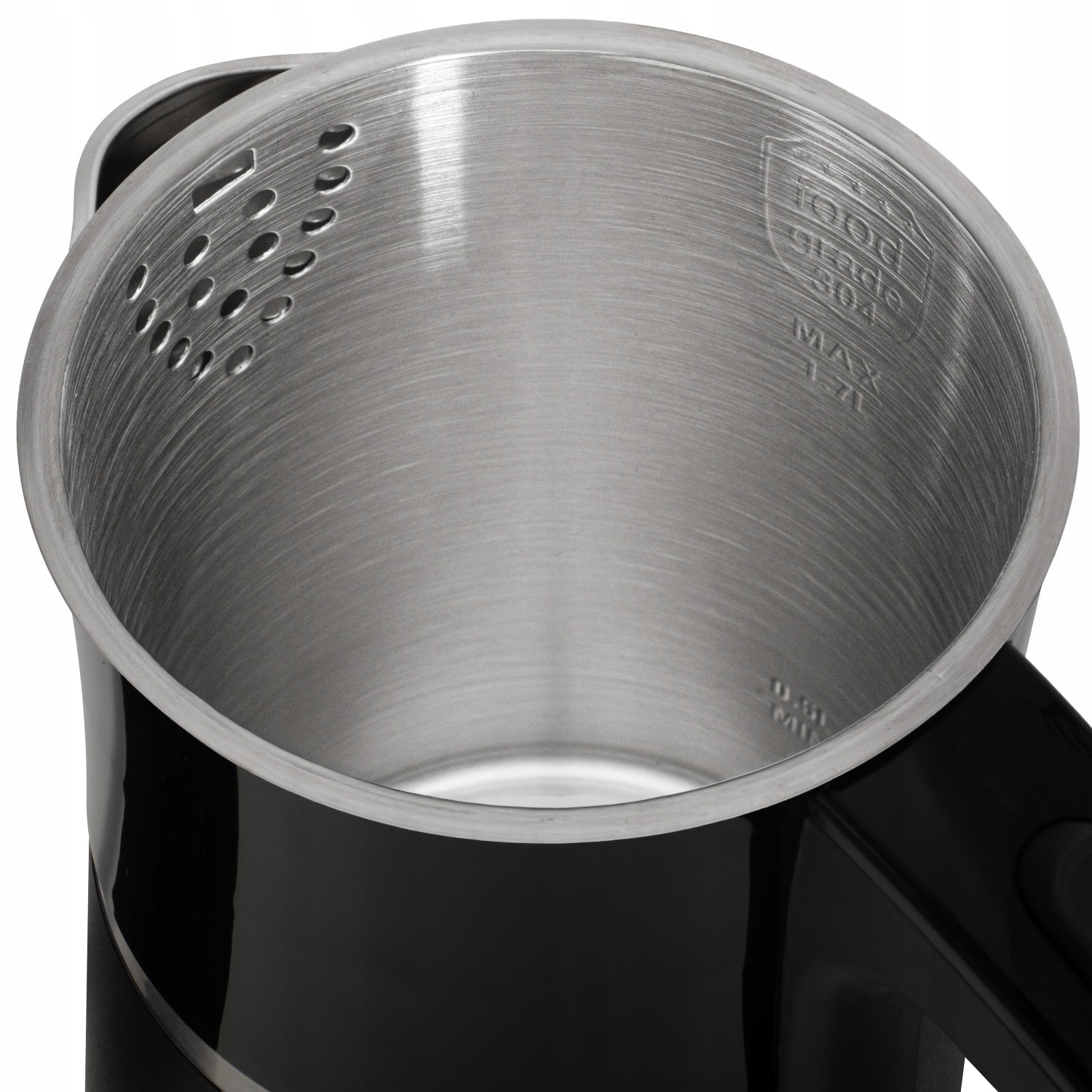 ELECTRIC KETTLE METAL 1,7L 2200W STAINLESS STEEL STRONG SILENT BLACK Model czajnik elektryczny metalowy ze stali szlach 1,7l