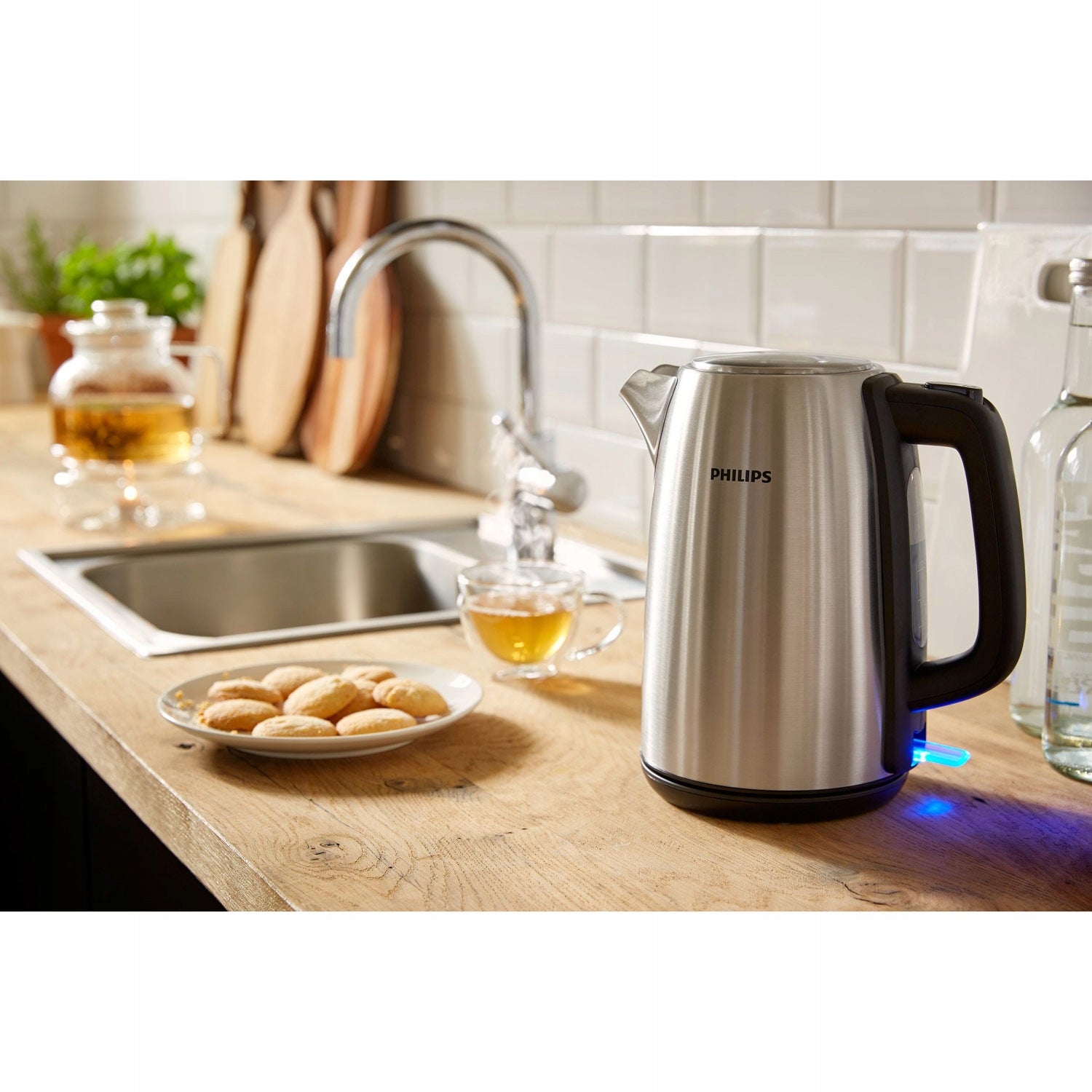 ELECTRIC KETTLE Philips 2200W SILVER Stainless Steel 1,7L Packaging status original