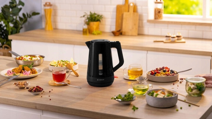 ELECTRIC KETTLE TWK 1M123 BOSCH 1,7l 2400W WIRELESS BLACK Manufacturer code TWK1M123