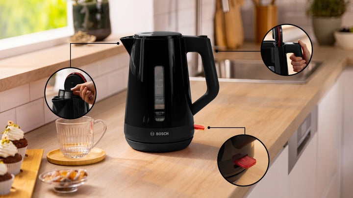 ELECTRIC KETTLE TWK 1M123 BOSCH 1,7l 2400W WIRELESS BLACK Model TWK 1M123