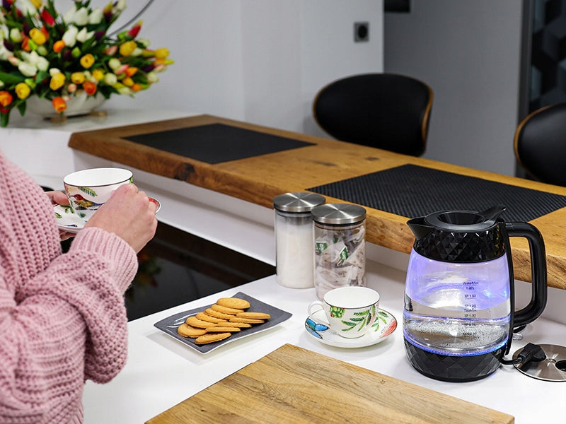 ELECTRIC KETTLE WIRELESS GLASS 2200W STRONG LED BACKLIGHT Manufacturer code EMACZA47574