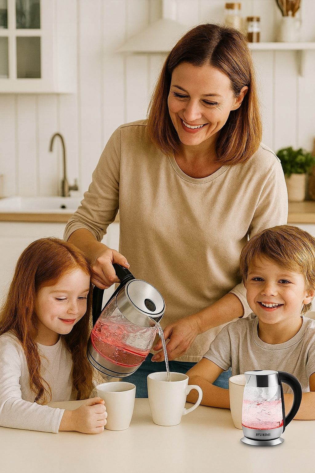 ELECTRIC KETTLE WIRELESS GLASS Temperature Control °C 1,8l 2200W Dominant color clear