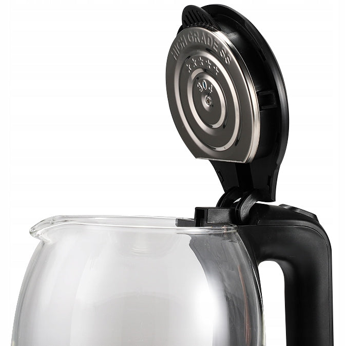 ELECTRIC KETTLE WIRELESS LED LARGE STRONG Model CZAJNIK BEZPRZEWODOWY Z PODŚWIETLENIEM LED SZKLANY