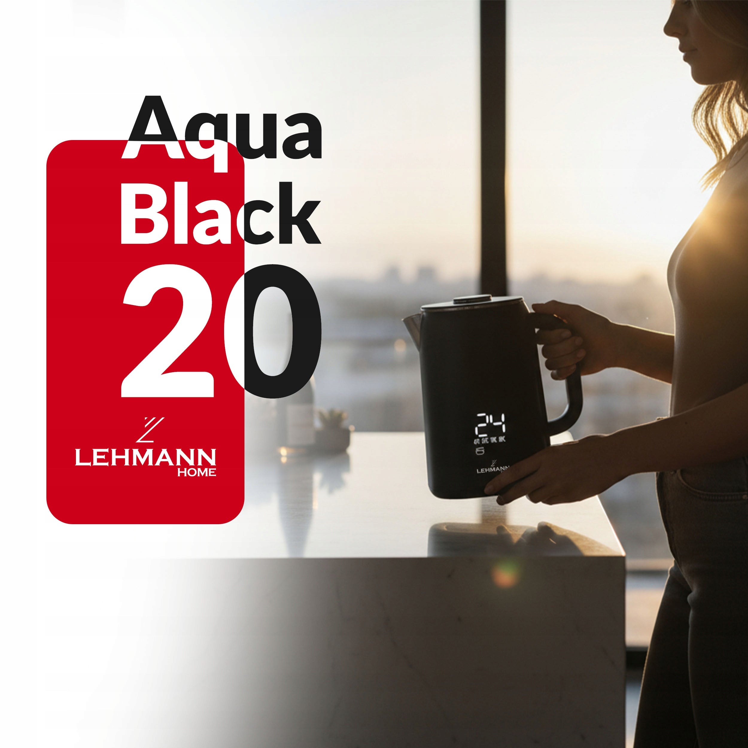 ELECTRIC KETTLE WIRELESS TOUCH CONTROL LED DISPLAY 1,7L Power 1500 W