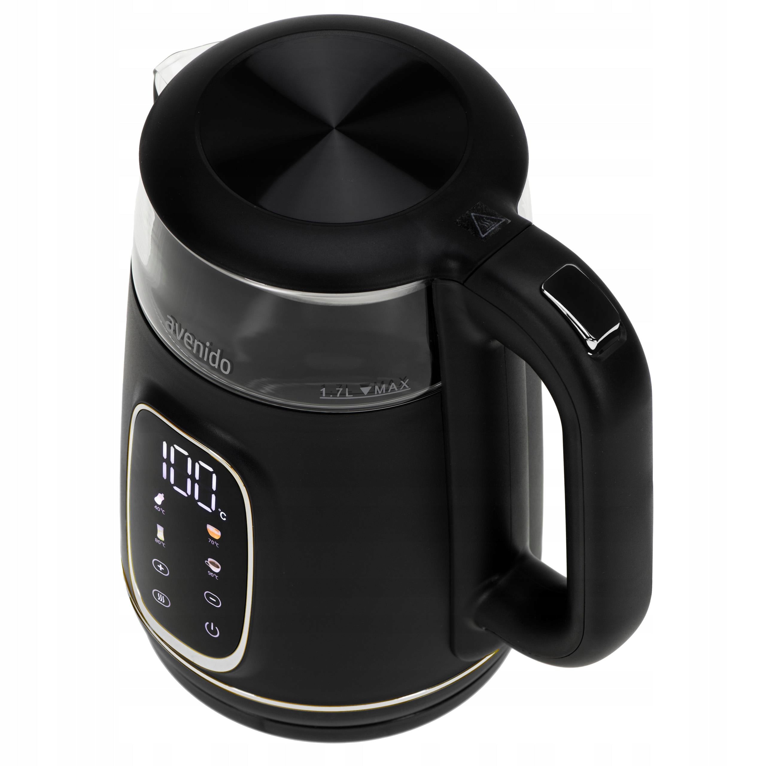 ELECTRIC KETTLE WITH TEMPERATURE CONTROL GLASS 1,7L Touch Panel Model Czajnik elektryczny z regulacją temperatury AV1310