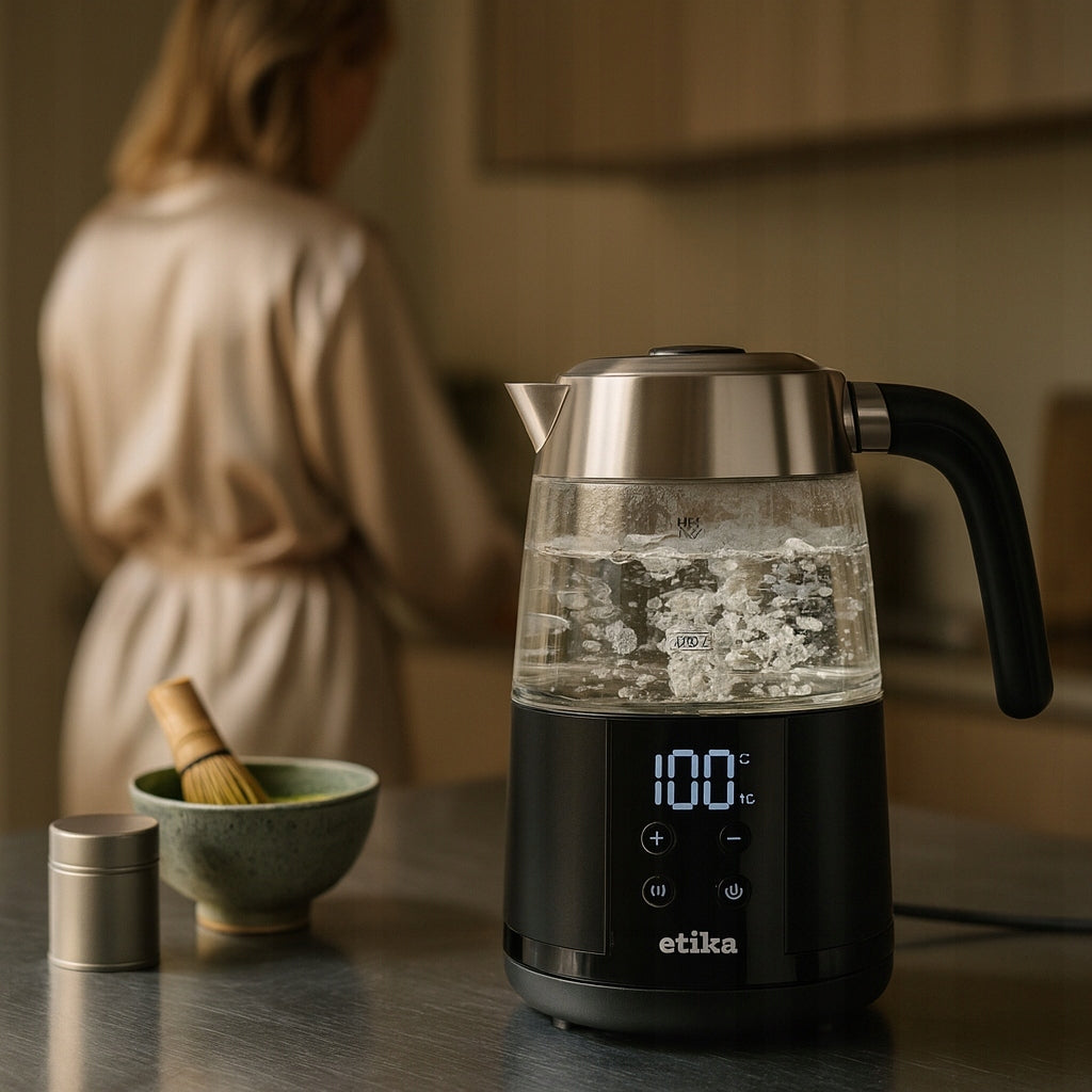 ELECTRIC KETTLE WITH TEMPERATURE CONTROL GLASS STRONG 1,7 L 2200W Power 2200 W