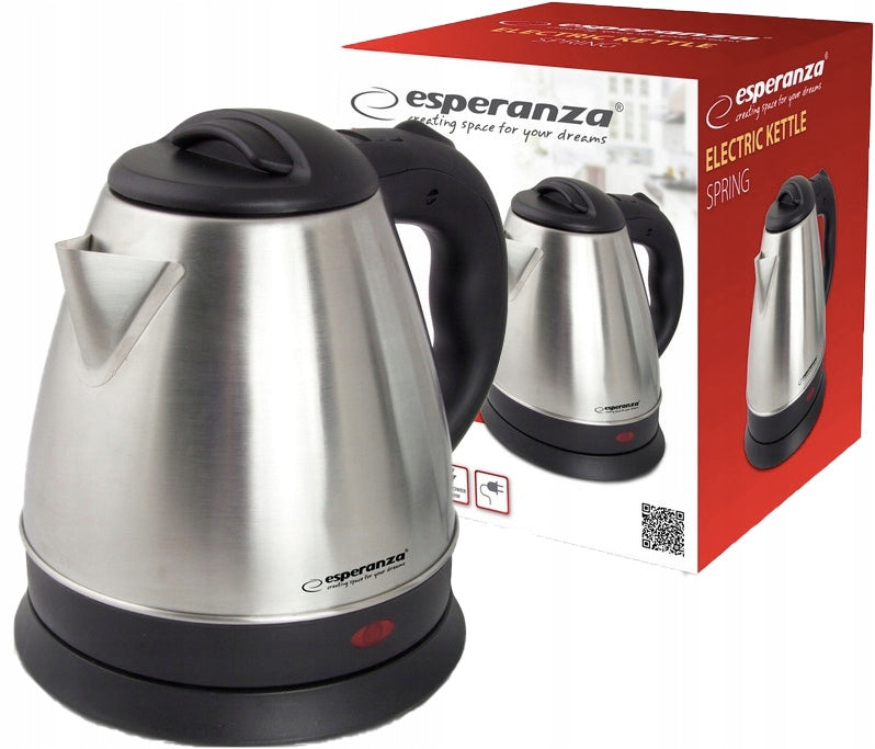 ELECTRIC KETTLE traditional modern metal 1L small WIRELESS Brand Hauspremium