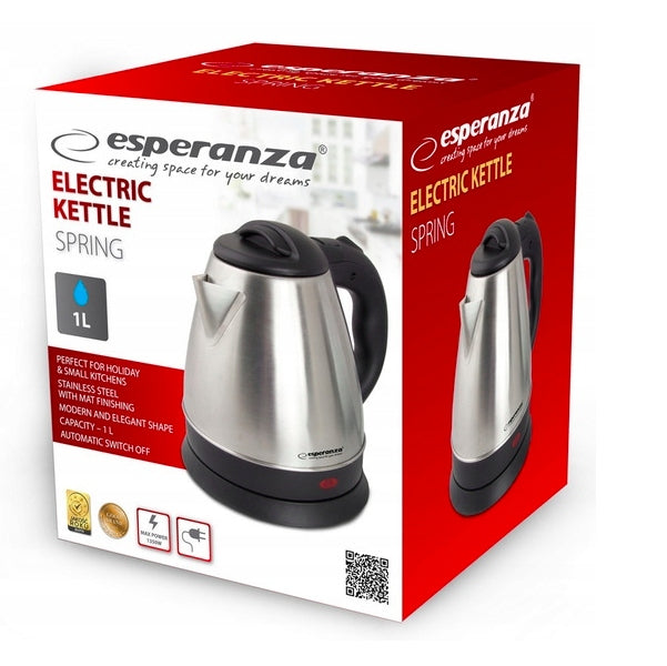 ELECTRIC KETTLE traditional modern metal 1L small WIRELESS Capacity 1 l