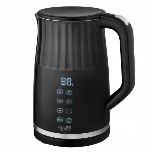 ELECTRIC Kettle 1,7L 2200W METAL BLACK TEMPERATURE CONTROL TOUCH Packaging status original