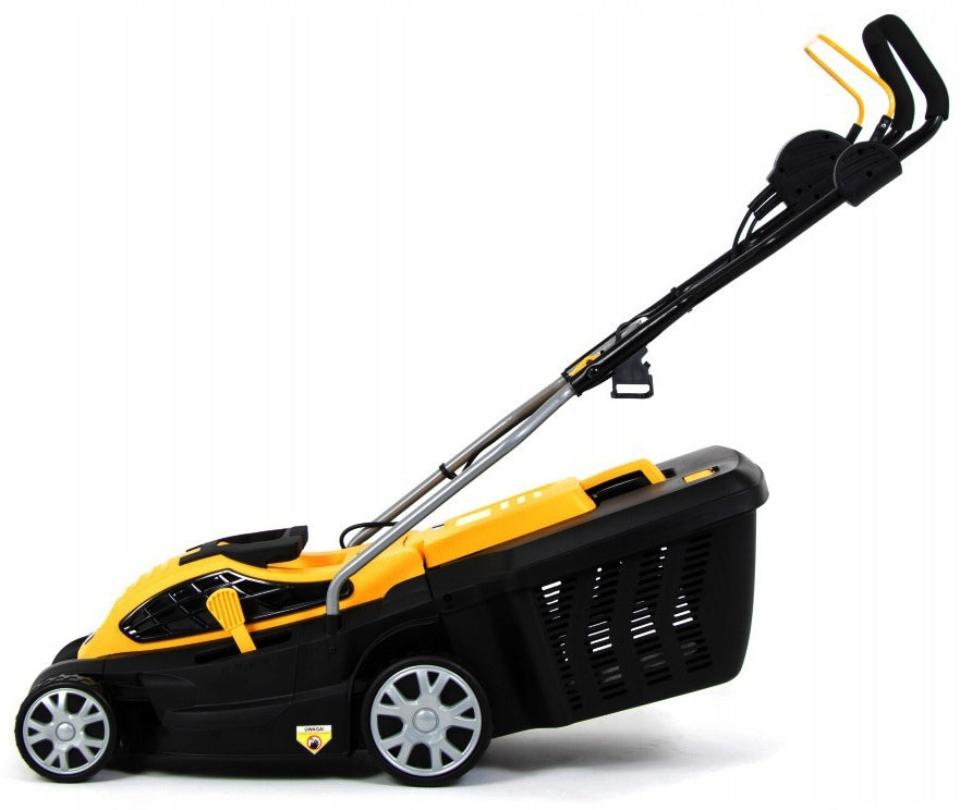 ELECTRIC LAWN MOWER 38cm BASKET 45L LIGHT STRONG 2400 W ew + FREEBIE Basket with a basket