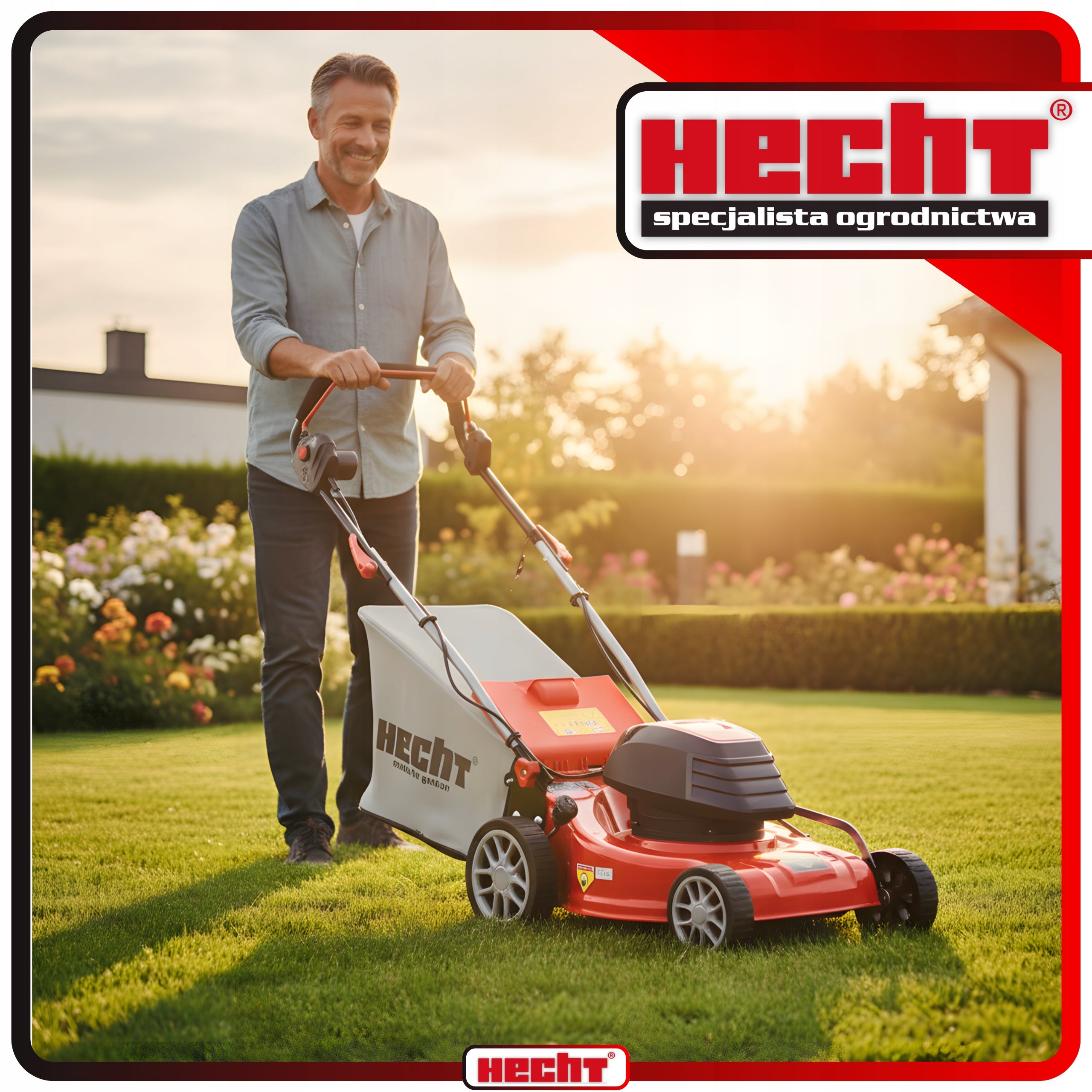 ELECTRIC LAWN MOWER HECHT1640 POWER 1600W WIDTH 40CM INDUCTION Packaging status original