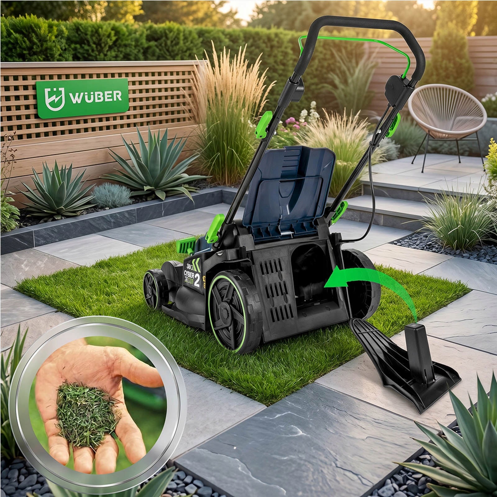 ELECTRIC LAWN MOWER WITH MULCHING ADJUSTMENT HEIGHT LIGHT STRONG 45L Model 45106WBR