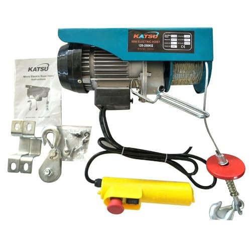 ELECTRIC LIFT HOIST UP TO 250 KG STEEL ROPE 18 M WORKSHOP Brand no brand