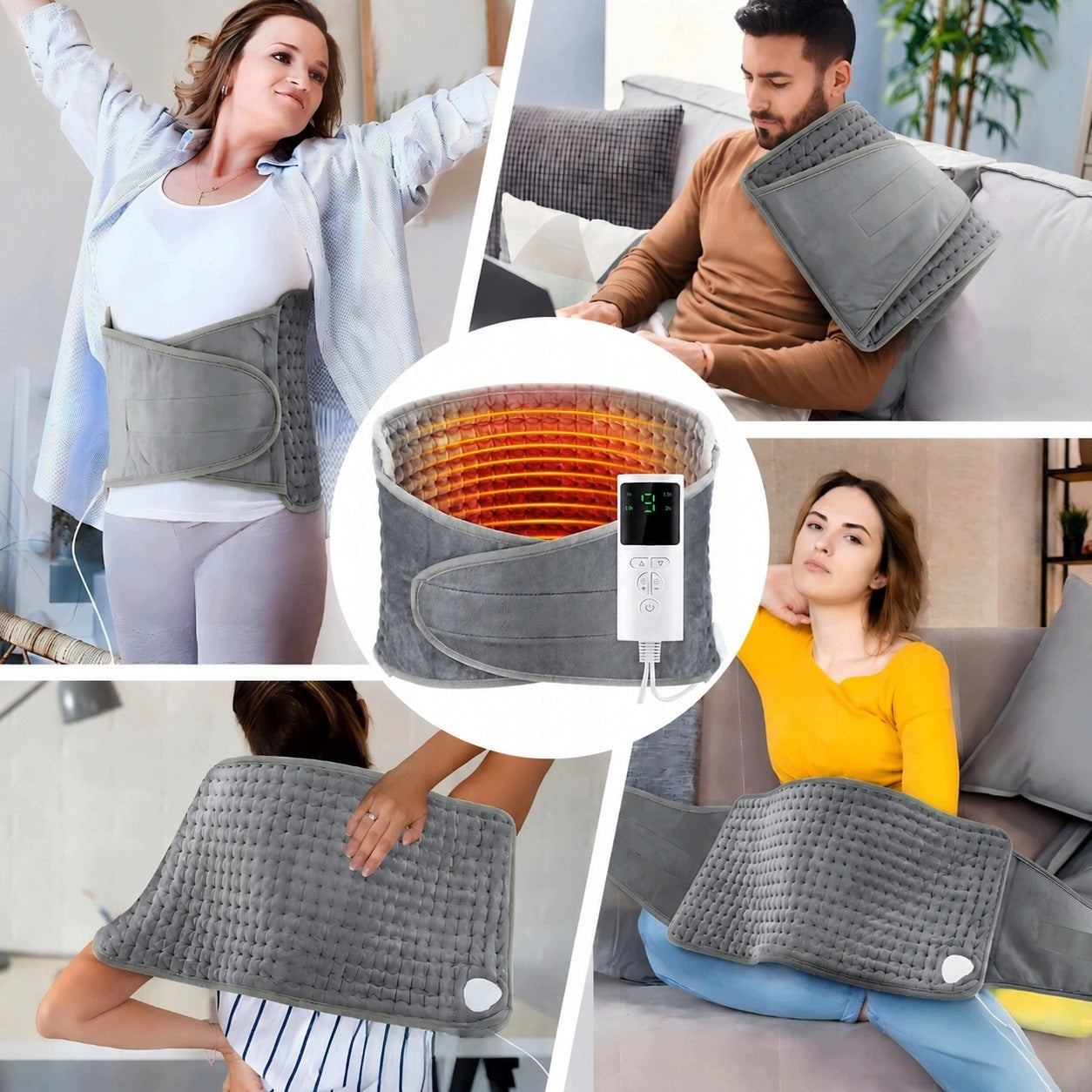 ELECTRIC LUMBAR BELT HEATING PAD WITH 9 DEGREES OF HEATING Medical device no