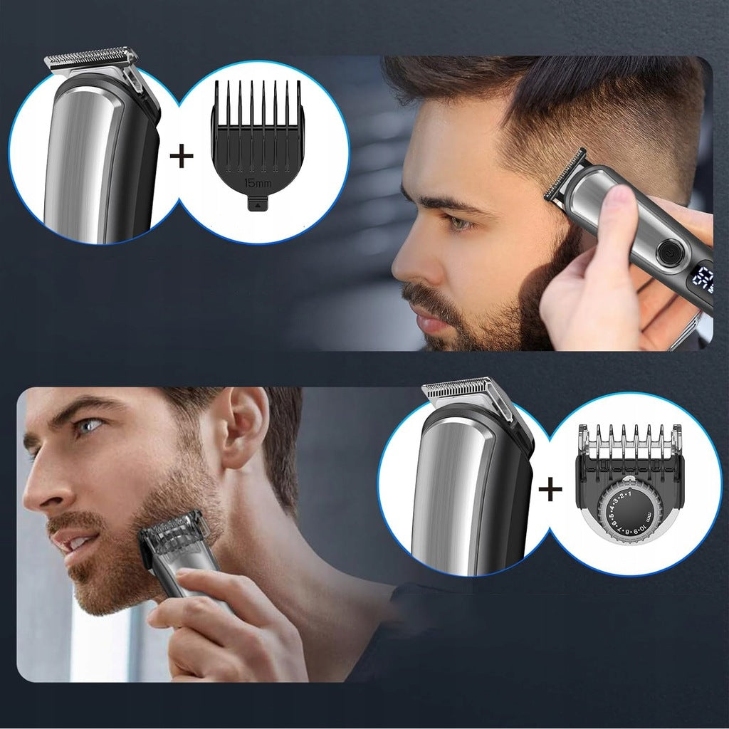 ELECTRIC MALE TRIMMER 5 HEADS 19 POSITIONS LED LENGTH FOR FACE Manufacturer code 069631374966