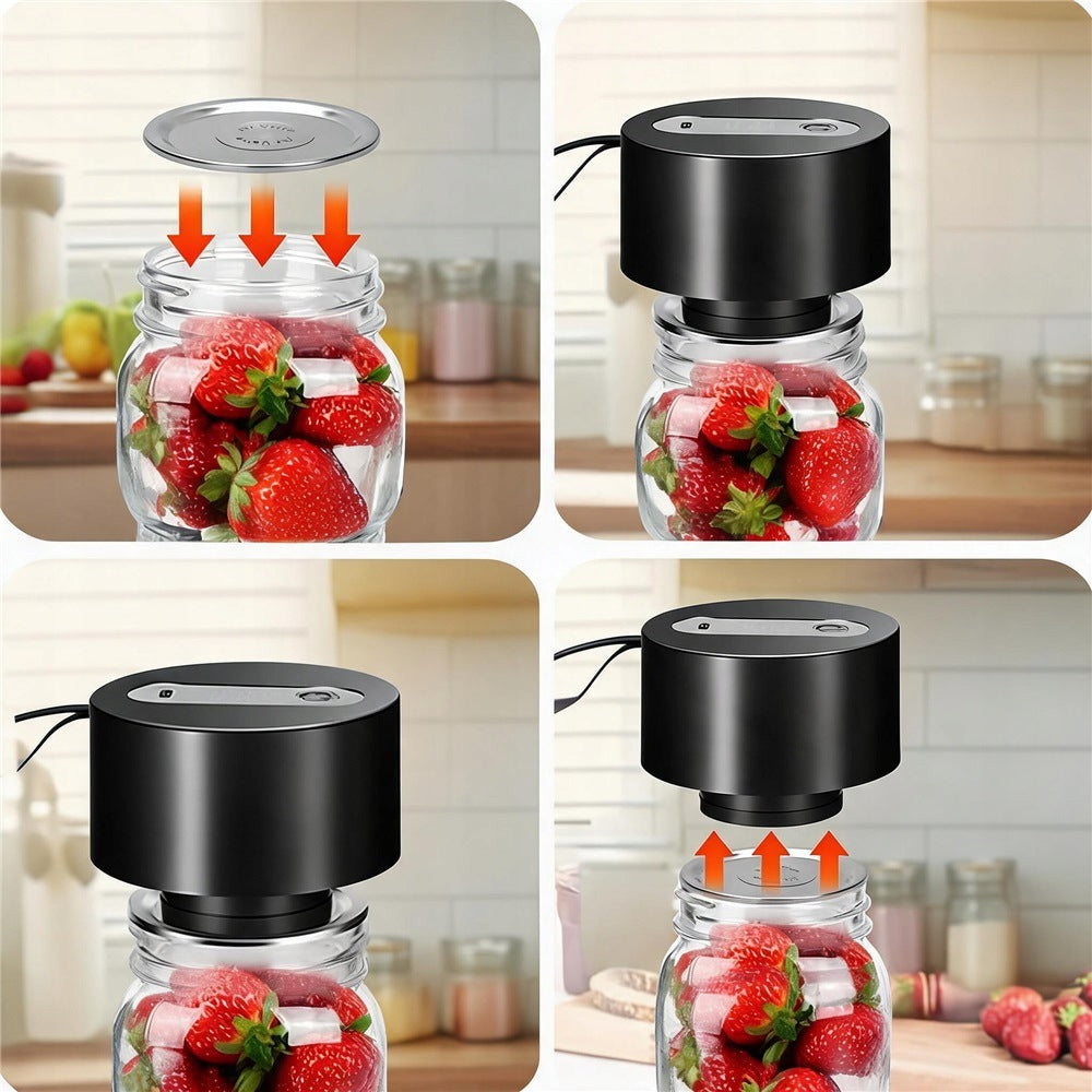 ELECTRIC MASON JAR VACUUM WELDING MACHINE WITH LIDS Model 6HG9222BK232