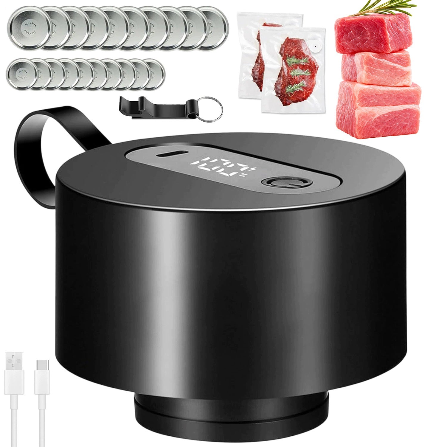 ELECTRIC MASON JAR VACUUM WELDING MACHINE WITH LIDS
