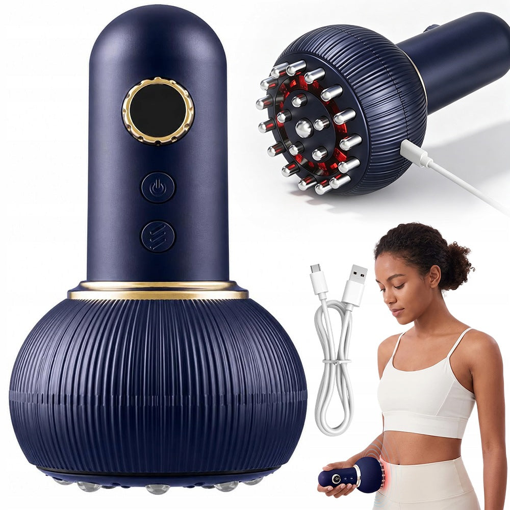 ELECTRIC MASSAGER WITH SCRAPING FUNCTION AND 5V INFRARED THERAPY