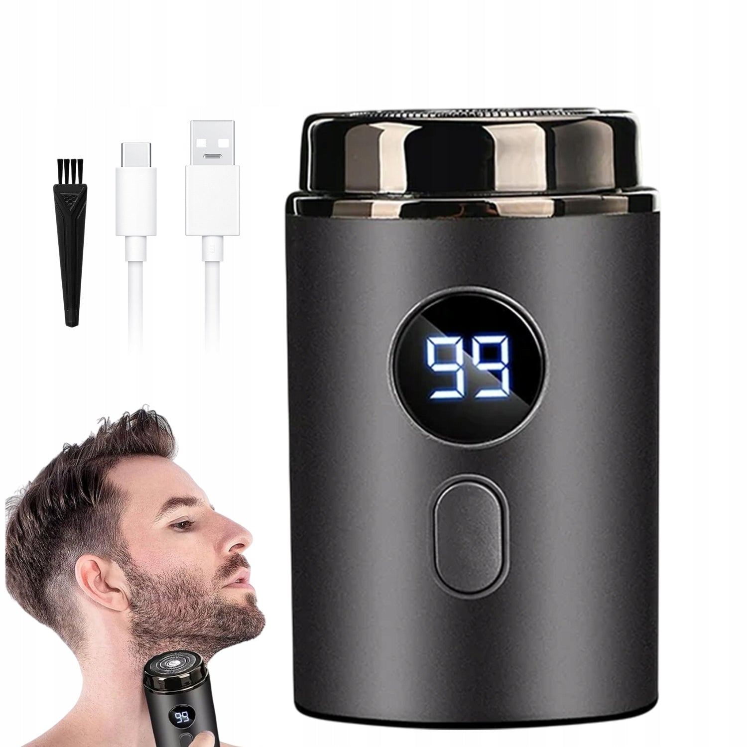 ELECTRIC MINI SHAVER PRECISION TRIMMER SMART DIGITAL DISPLAY