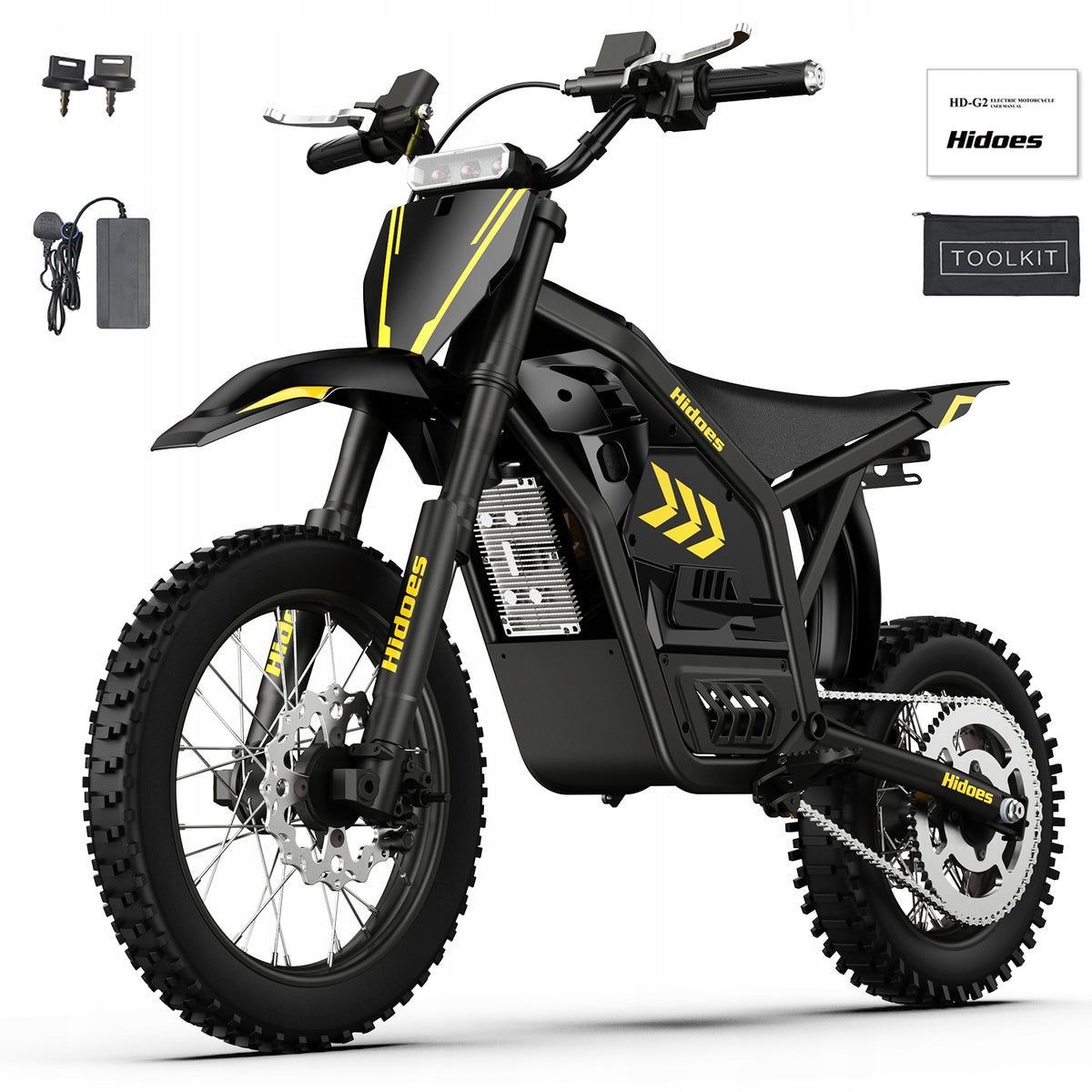 ELECTRIC MOTORCYCLE CROSS Hidoes G2 3500W 48V 23Ah 220 Nm 55Km/h Range 70Km