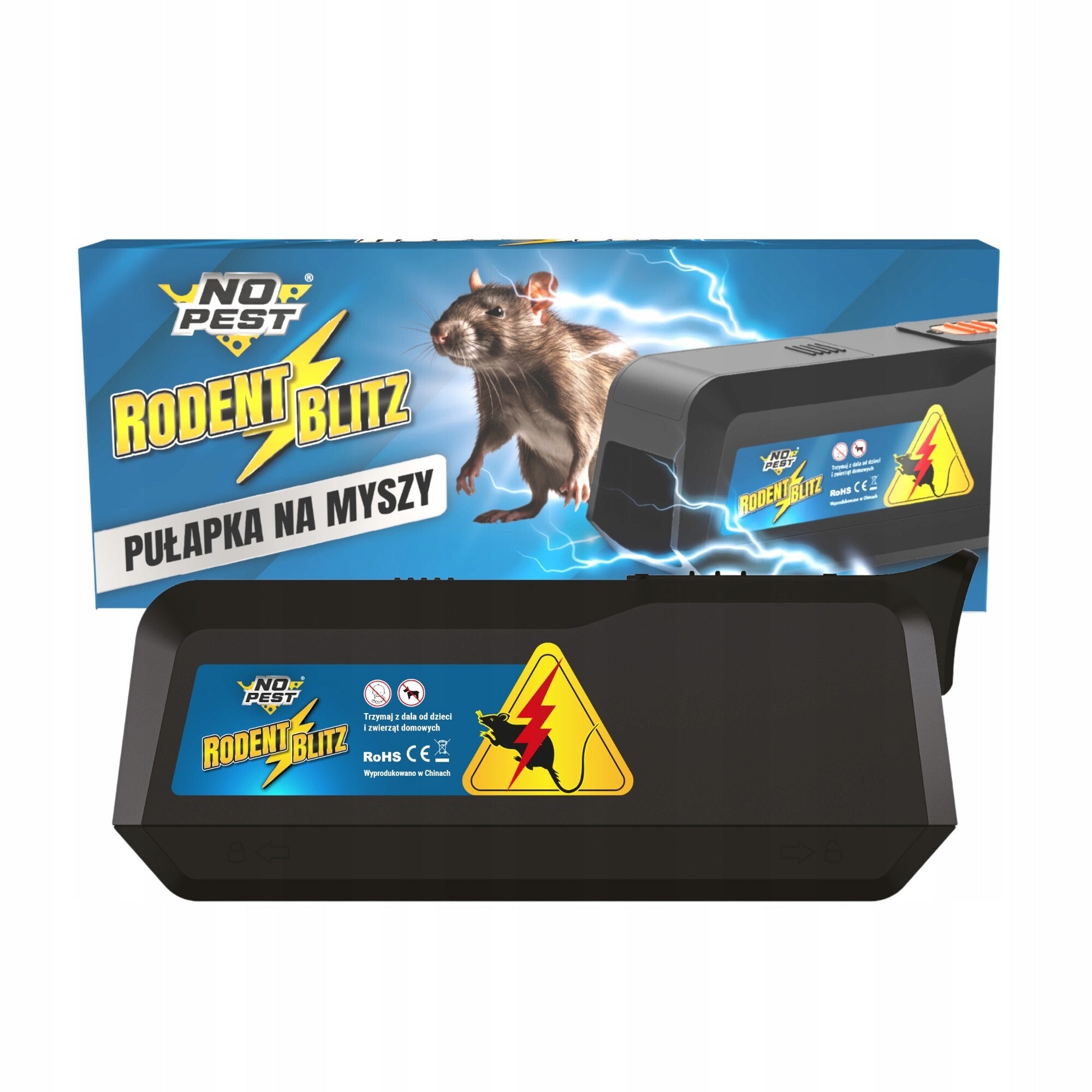 ELECTRIC MOUSETRAP RATS NO PEST GLARING HUMANITARIAN PAW 1800V Packaging status original