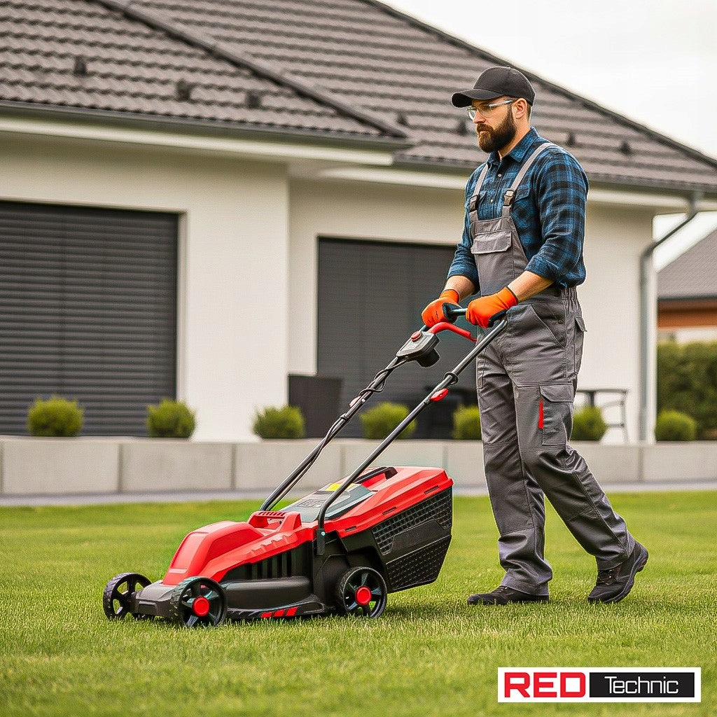 ELECTRIC MOWER 2200W 32 CM LARGE BASKET 30 L HEIGHT ADJUSTMENT LIGHT Engine power 2200 W