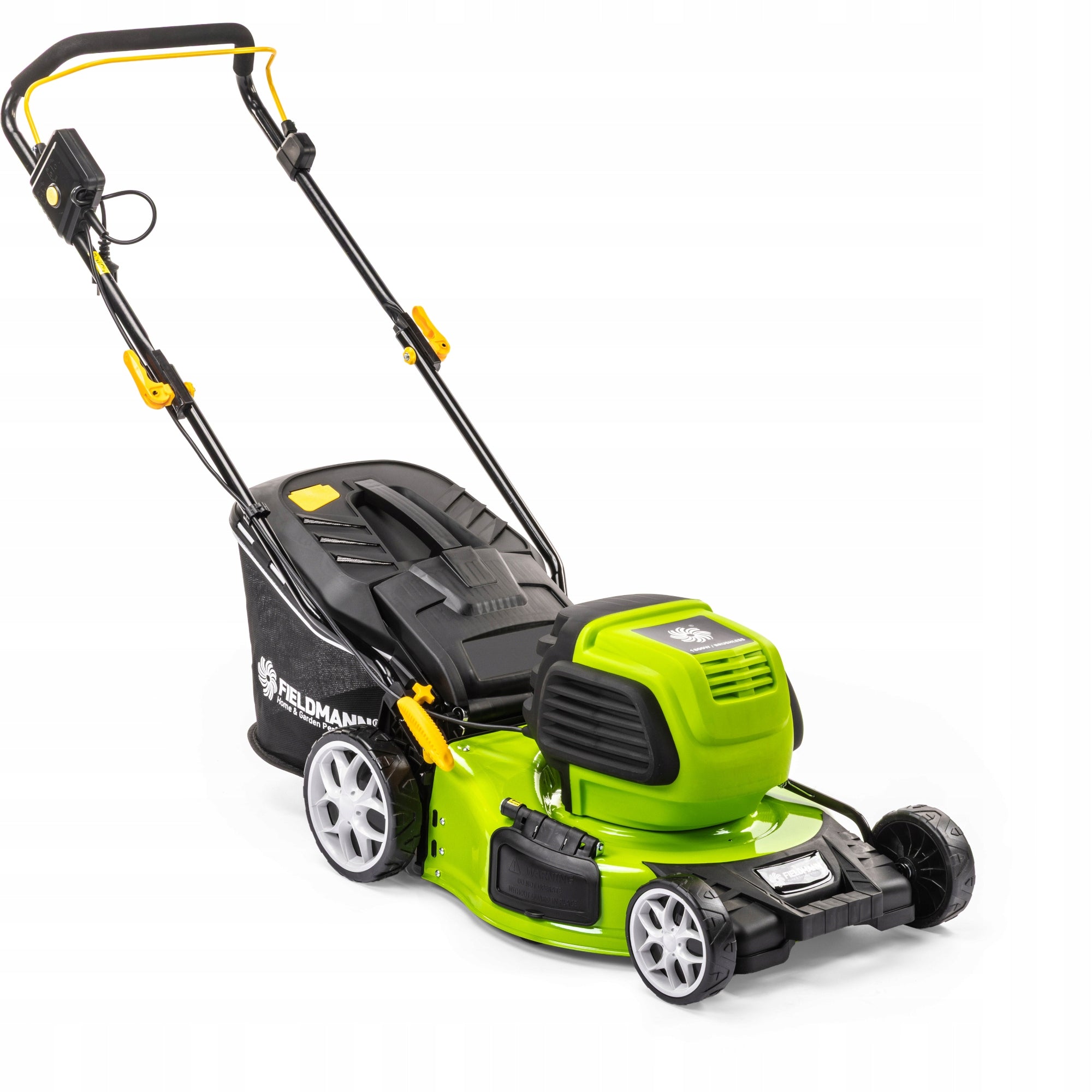 ELECTRIC MOWER LIGHT STRONG FOR GRASS BASKET 50L ADJUSTABLE FIELDMANN Packaging status original