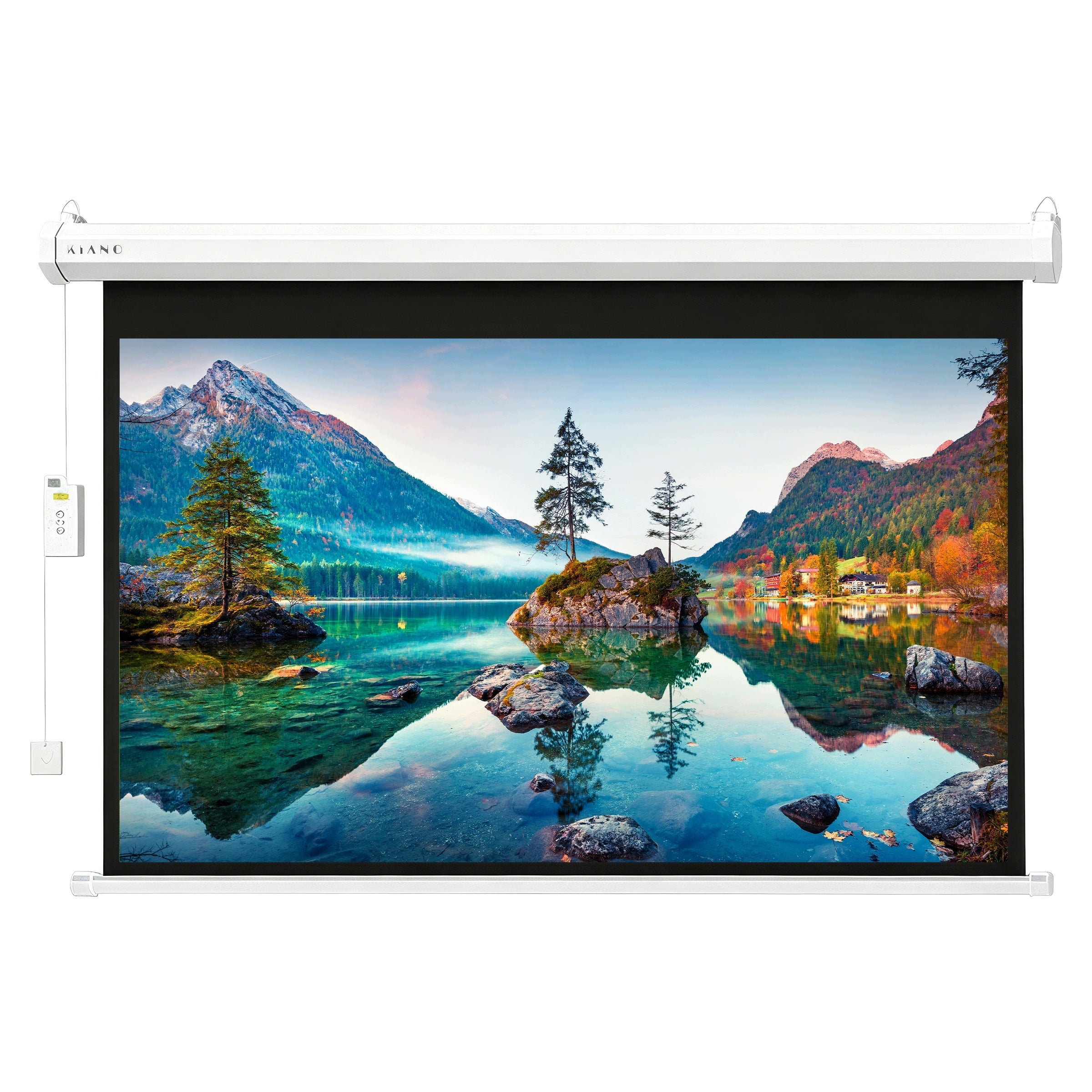 ELECTRIC Matt White Automatic Wall-Ceiling Projection Screen Packaging status original