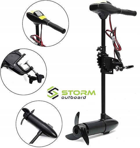ELECTRIC OUTBOARD MOTOR 780W 70LBS 12V STORM B70