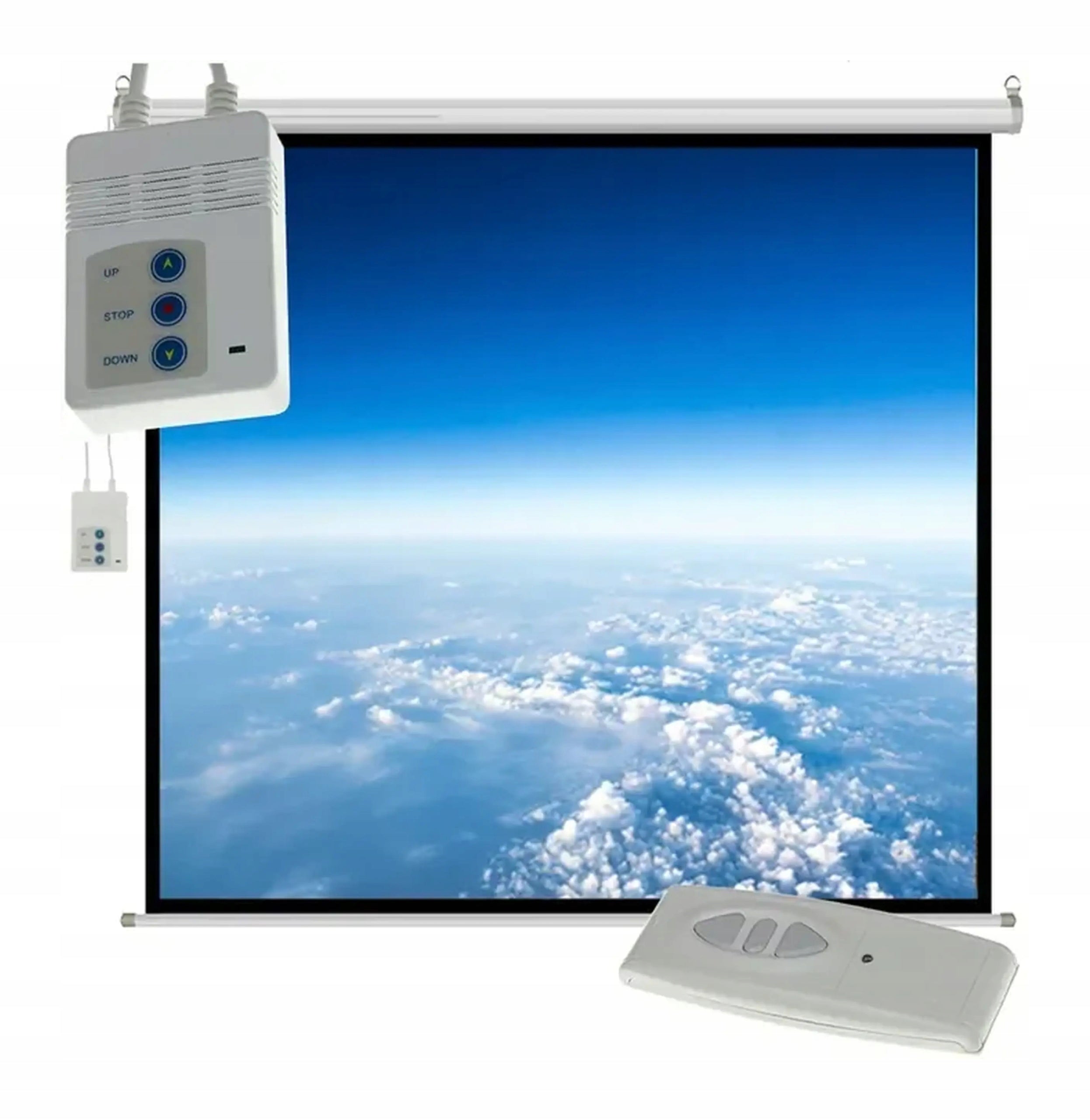 ELECTRIC PROJECTION SCREEN 106 Inch CEILING FOR PROJECTOR 234x131 REMOTE CONTROL