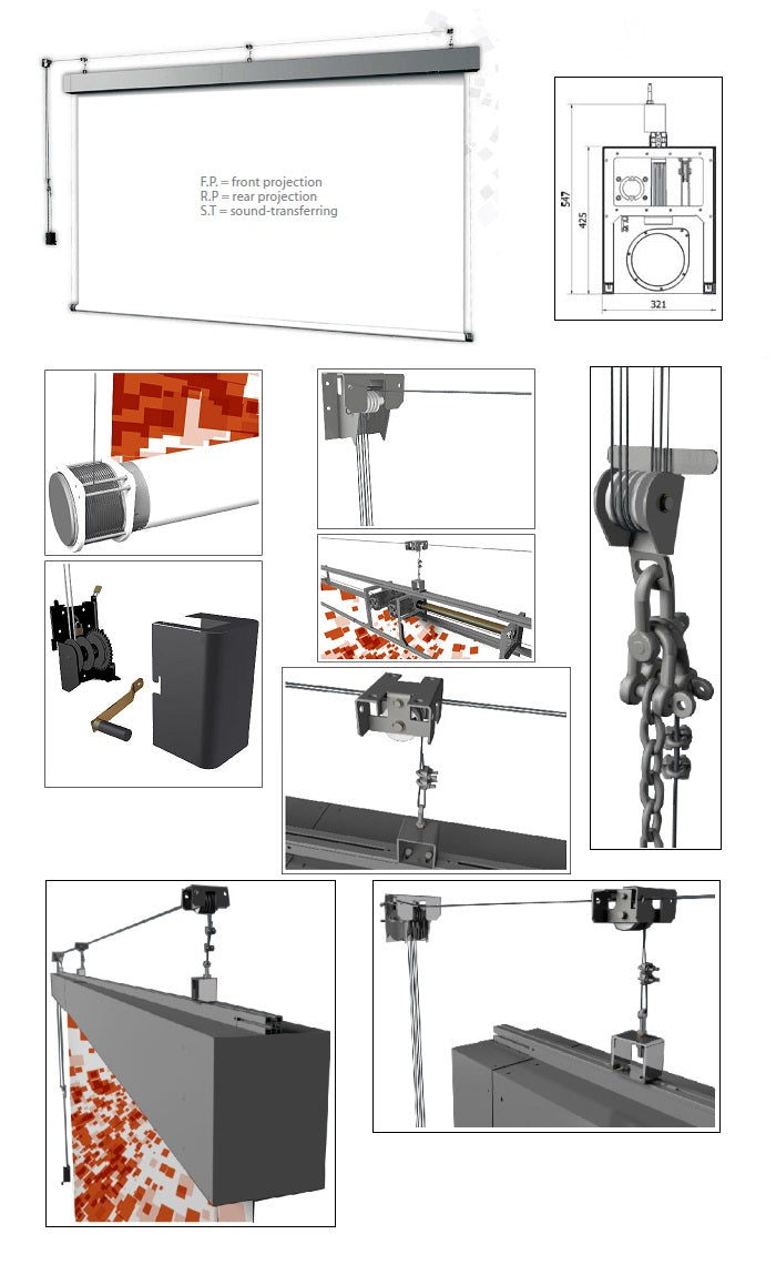 ELECTRIC PROJECTION SCREEN AVERS BIGMOT+ 850 CM EAN (GTIN) 5905191943806