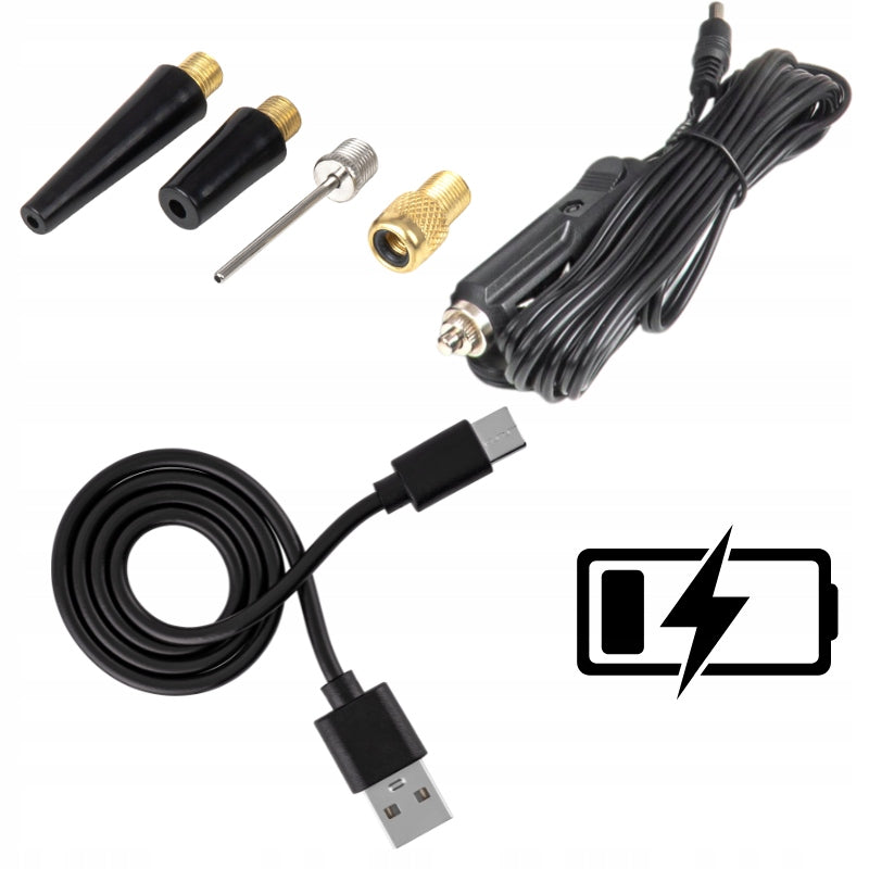 ELECTRIC PUMP BICYCLE CAR COMPRESSOR WIRELESS COMPRESSOR Length 15 cm