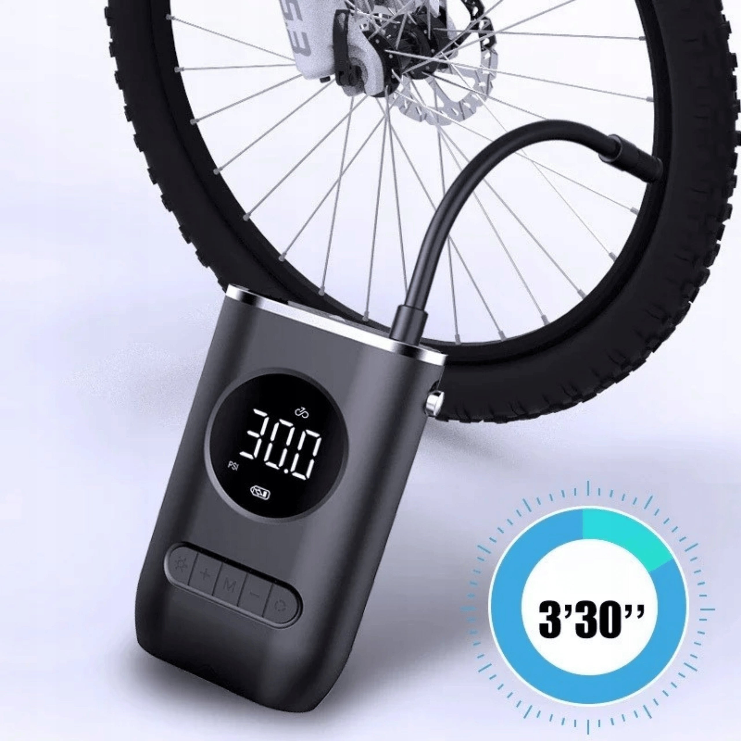 ELECTRIC PUMP Bicycle Compressor Portable 150PSI Rechargeable Packaging status original