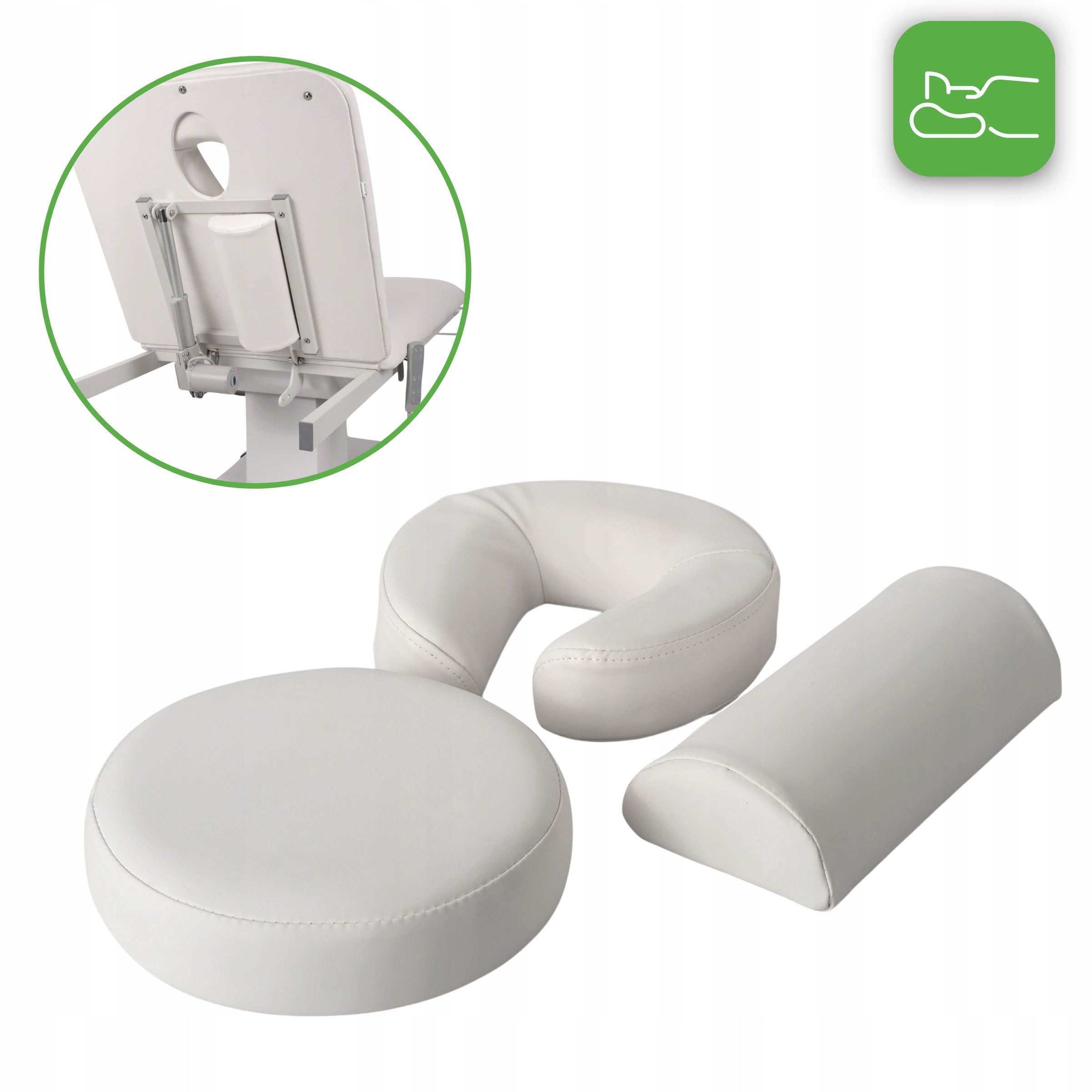 ELECTRIC REHABILITATION TABLE FOR MASSAGE ESTELLA ERGO 2 WHITE REMOTE CONTROL HABYS Kind stationary table