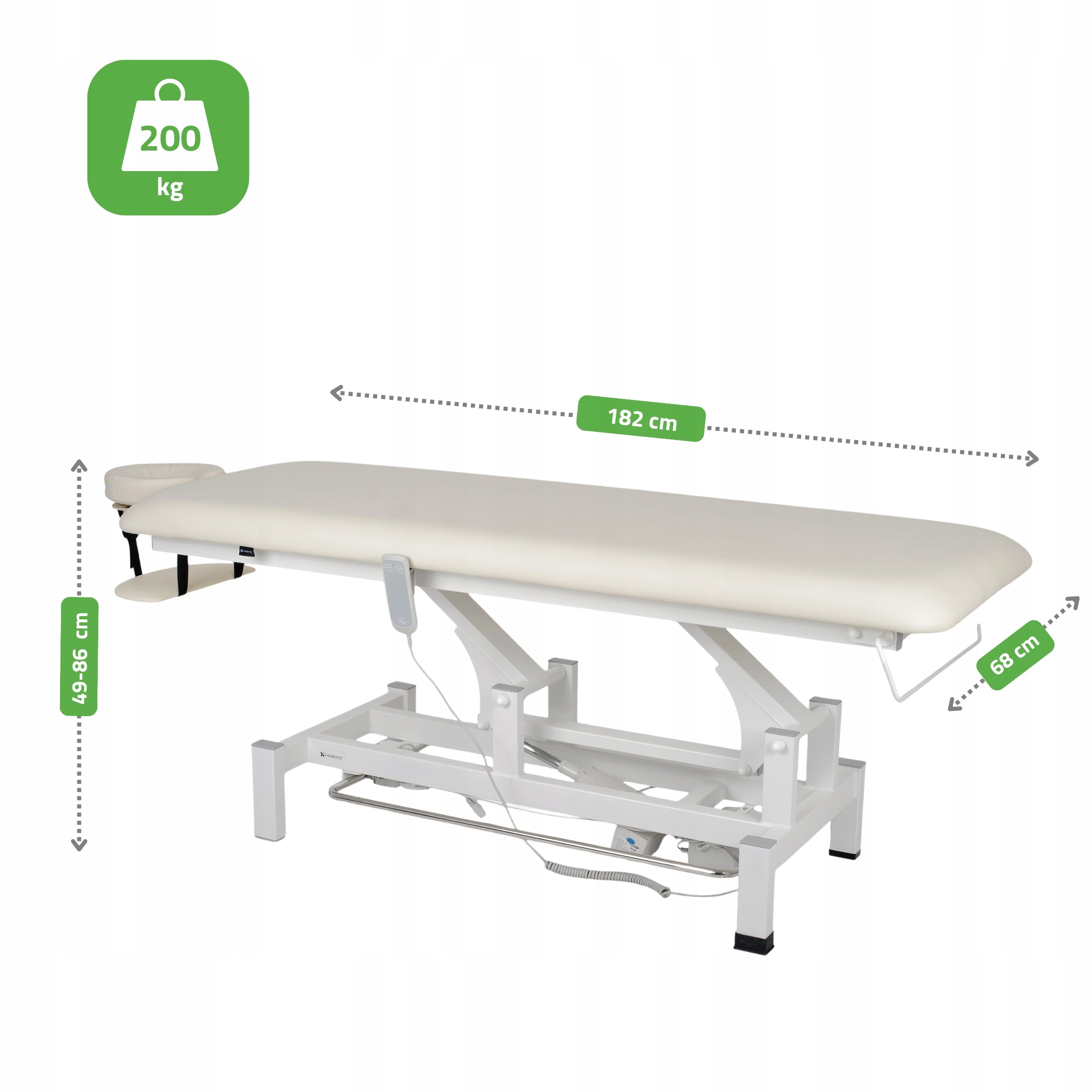 ELECTRIC REHABILITATION TABLE FORTIS 1 REMOTE CONTROL FRAME HABYS Brand Habys