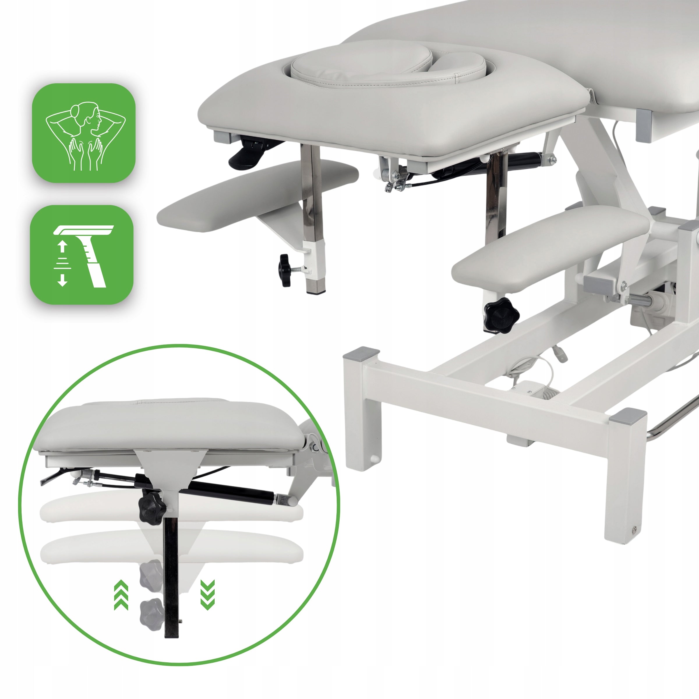 ELECTRIC REHABILITATION TABLE FORTIS 5 ERGO PILOT CONTROL FRAME HABYS Frame material steel