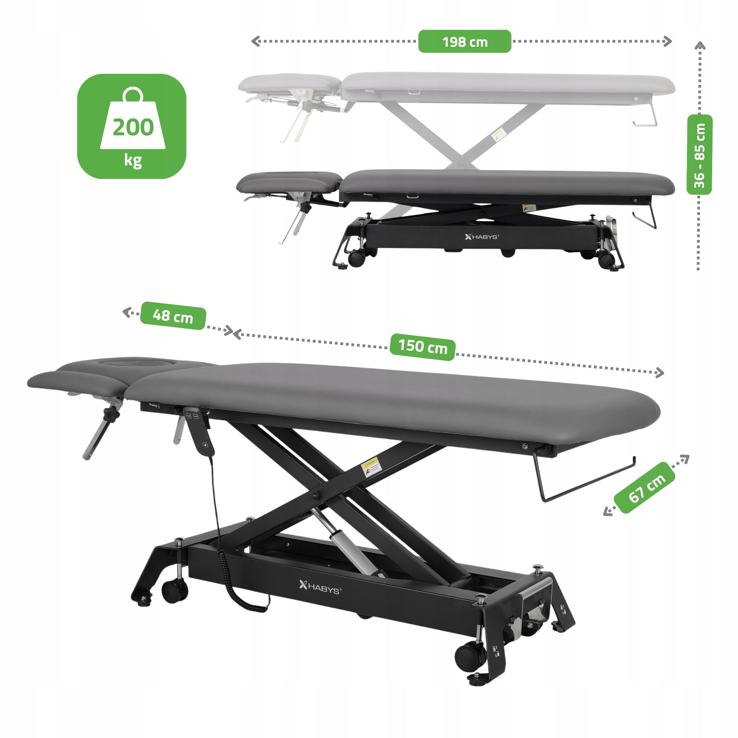 ELECTRIC REHABILITATION TABLE STATIONARY EVERO CROSS X4 PILOT HABYS Manufacturer code Cross