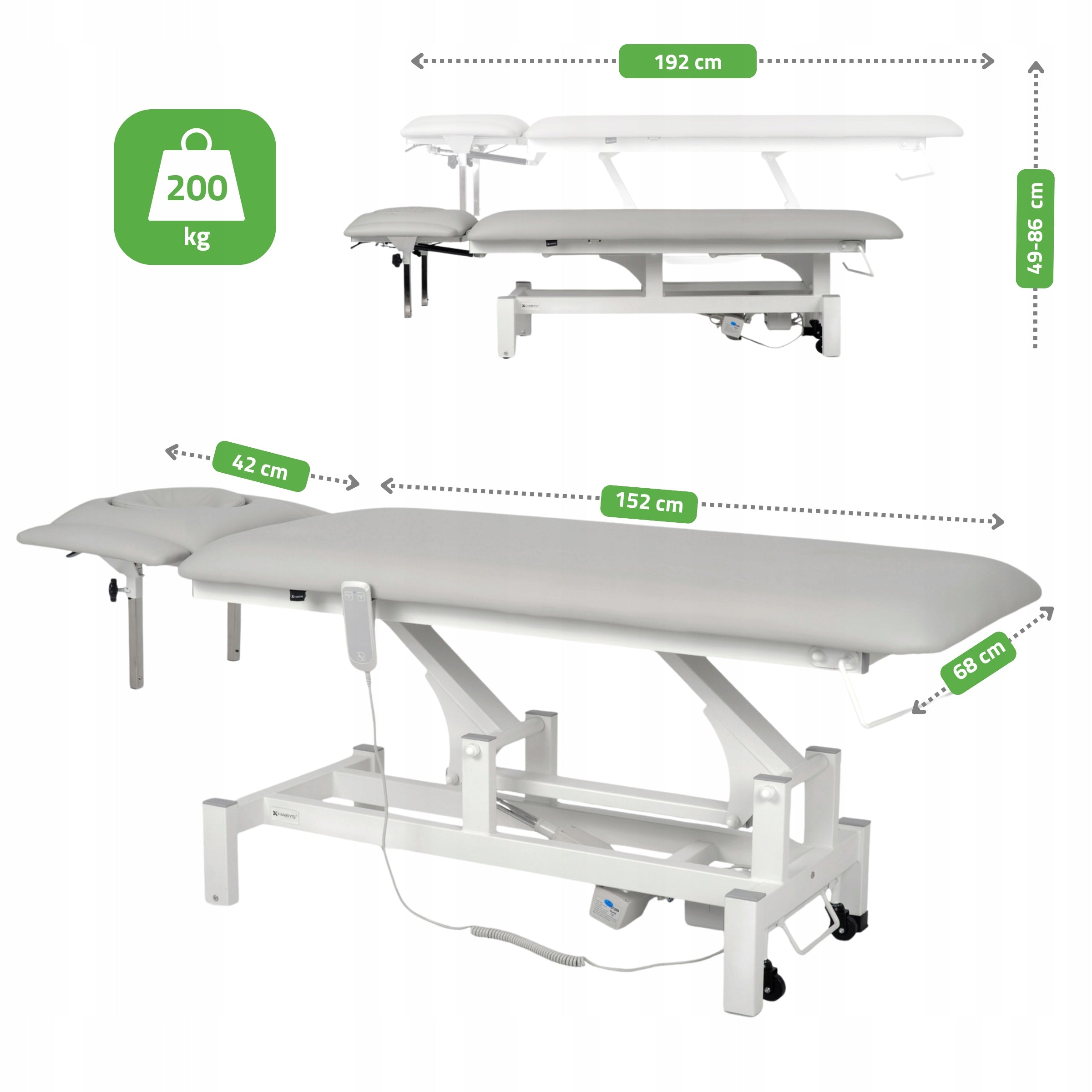 ELECTRIC REHABILITATION TABLE STATIONARY FORTIS 4 ERGO PILOT HABYS Packaging status original