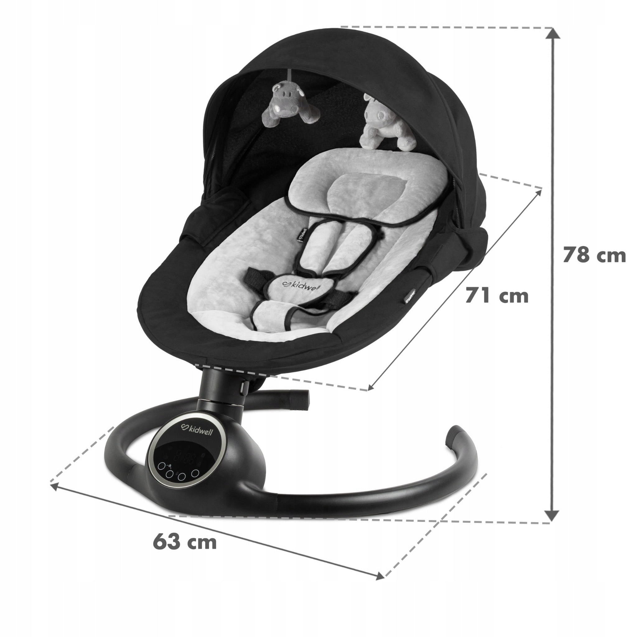 ELECTRIC ROCKER 2in1 KIDWELL REVE BLACK/SILVER PILOT APPLICATION Manufacturer code BUELREV01A2